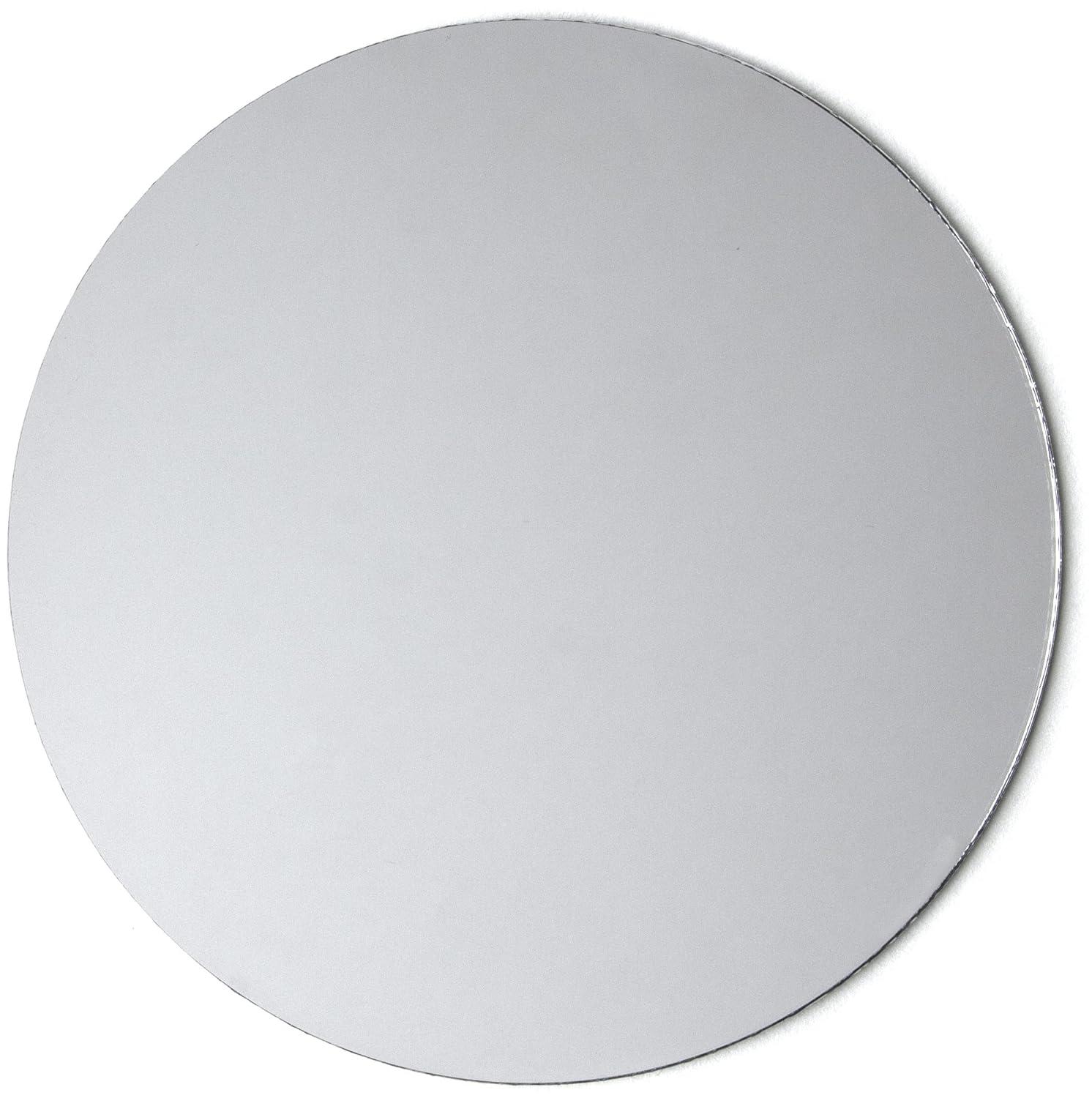10-Inch Round Glass Mirror Table Decor
