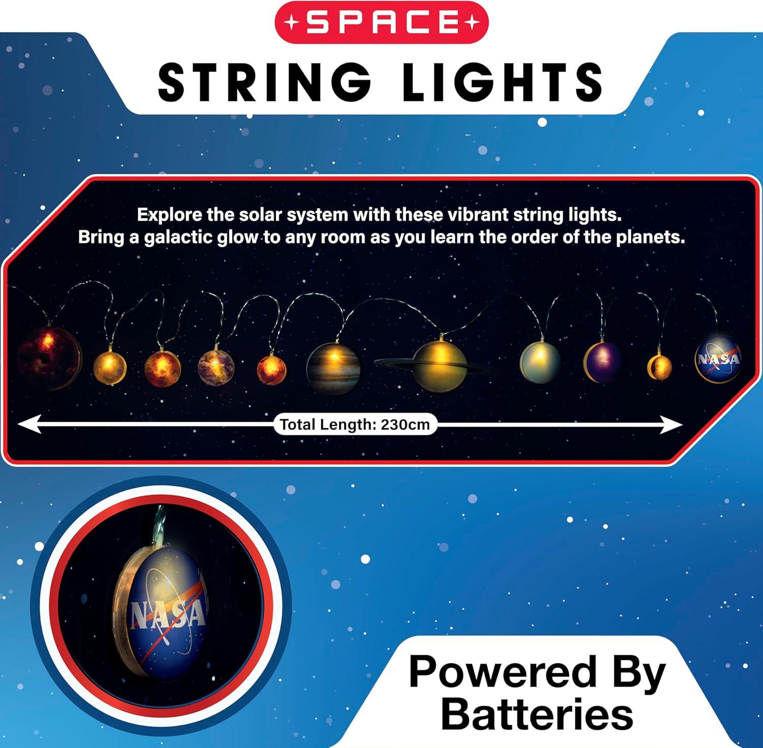 Solar Powered NASA Inspired LED Planet String Lights