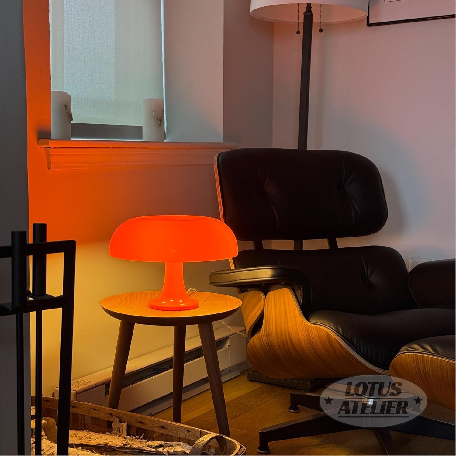 Virwir Mushroom Lamp Retro Vintage Table Lamp Elegant Aesthetic 20W Bedside Night Light for Women Kids Gifts