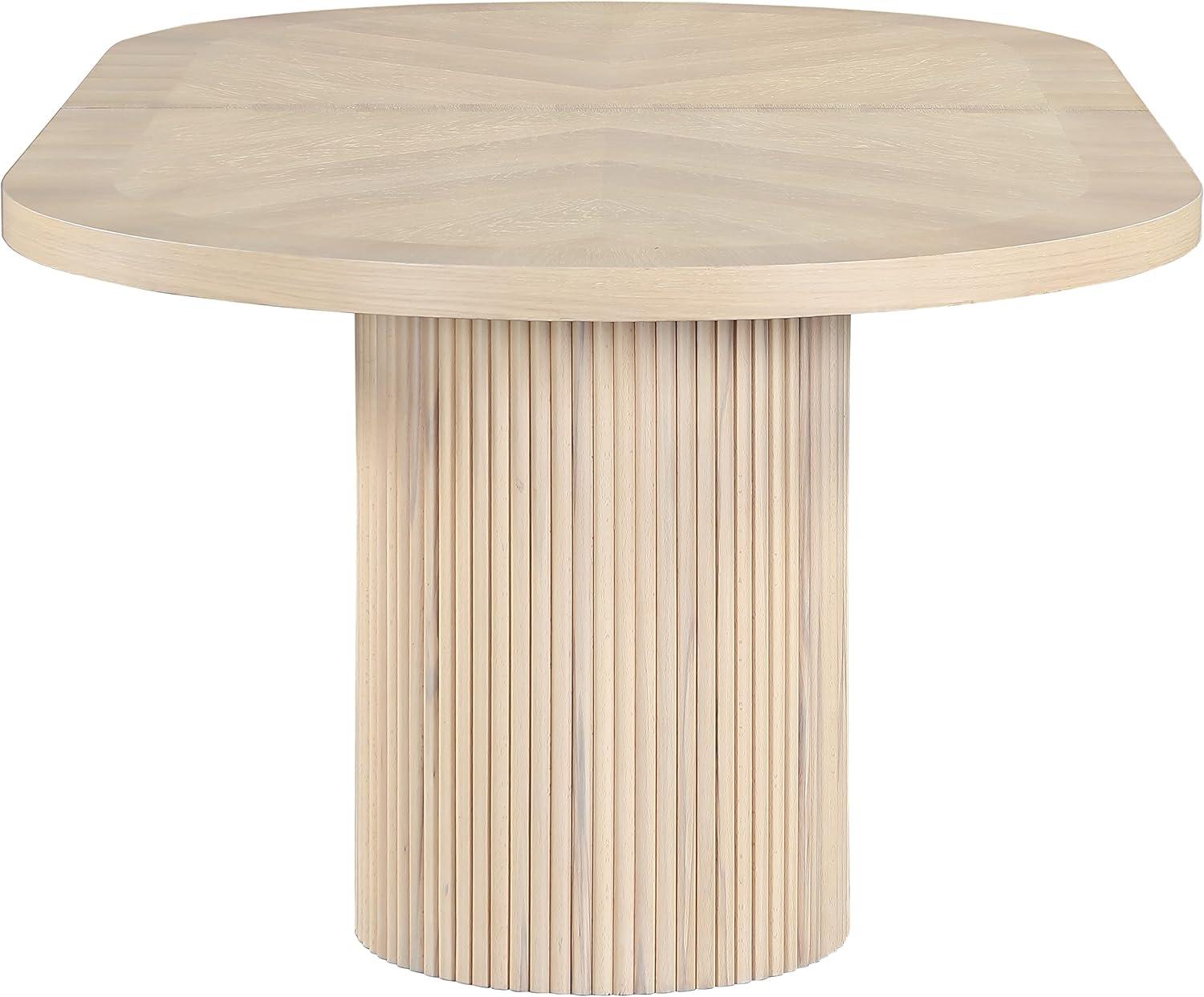 Ivona Natural Oak Extendable Oval Dining Table