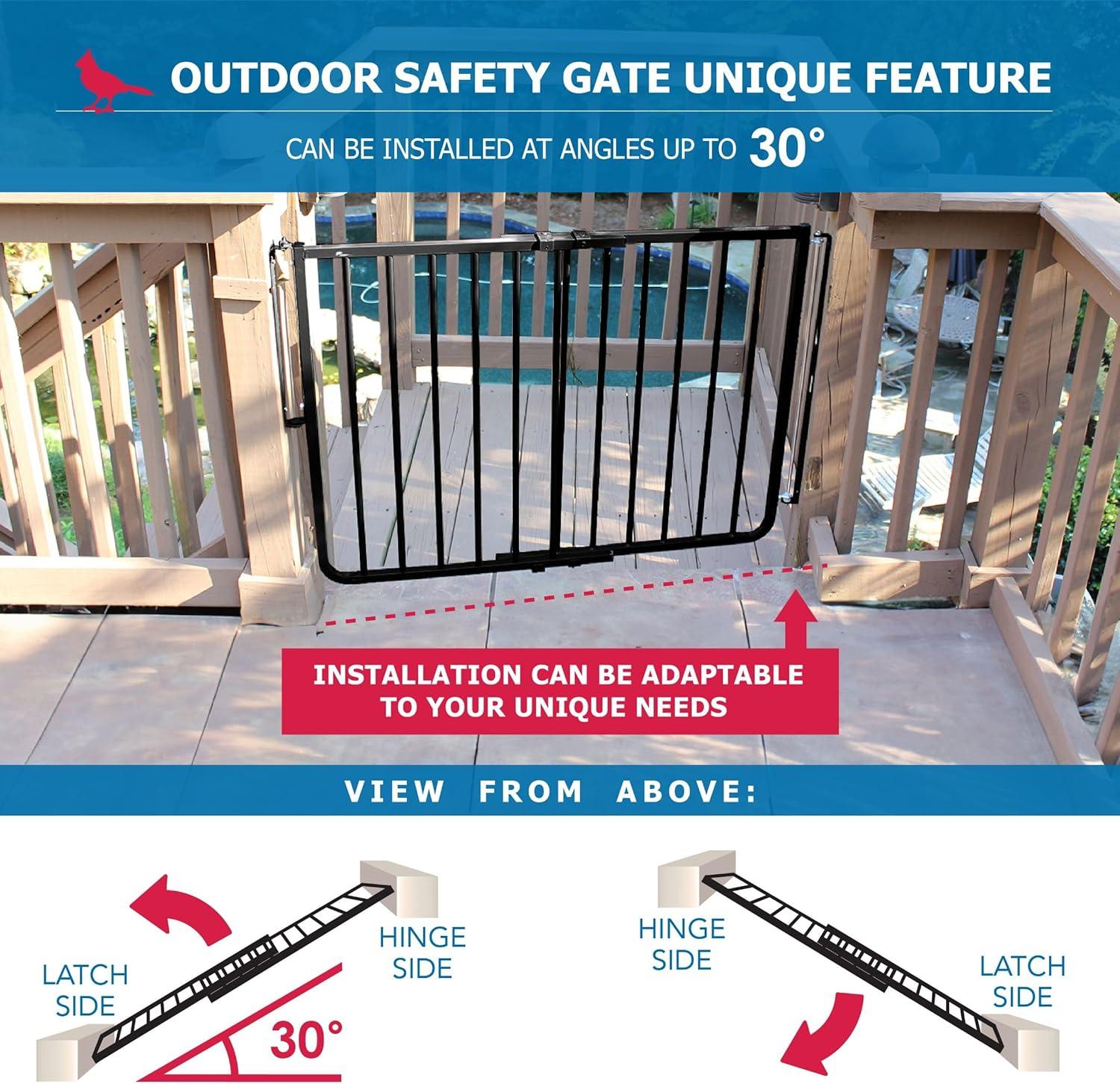 Cardinal Gates SS30OD Outdoor Baby & Pet Gate for Stairs