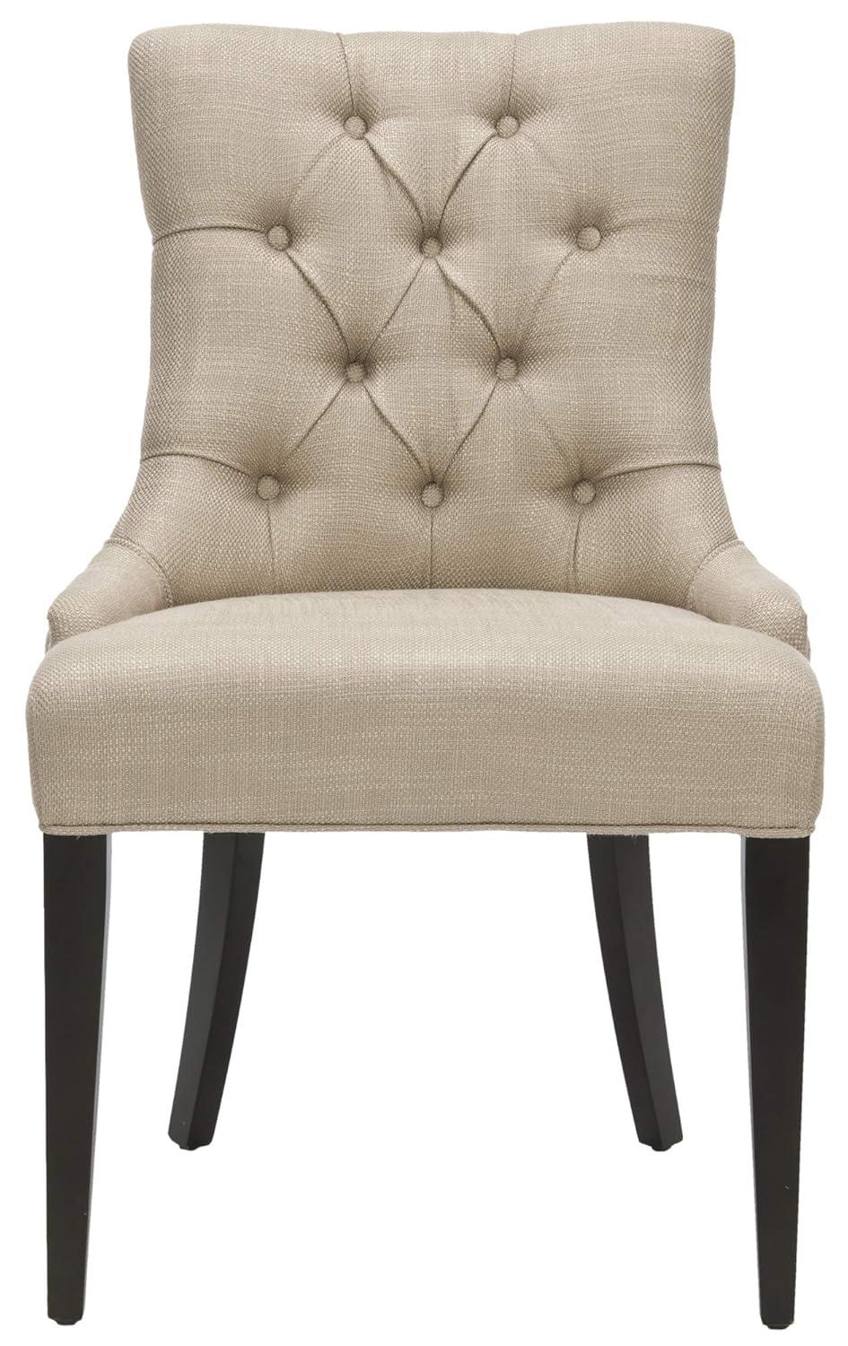 Amanda 19''H Tufted Chair with Nickel Nail Heads - Antique Gold - Safavieh.