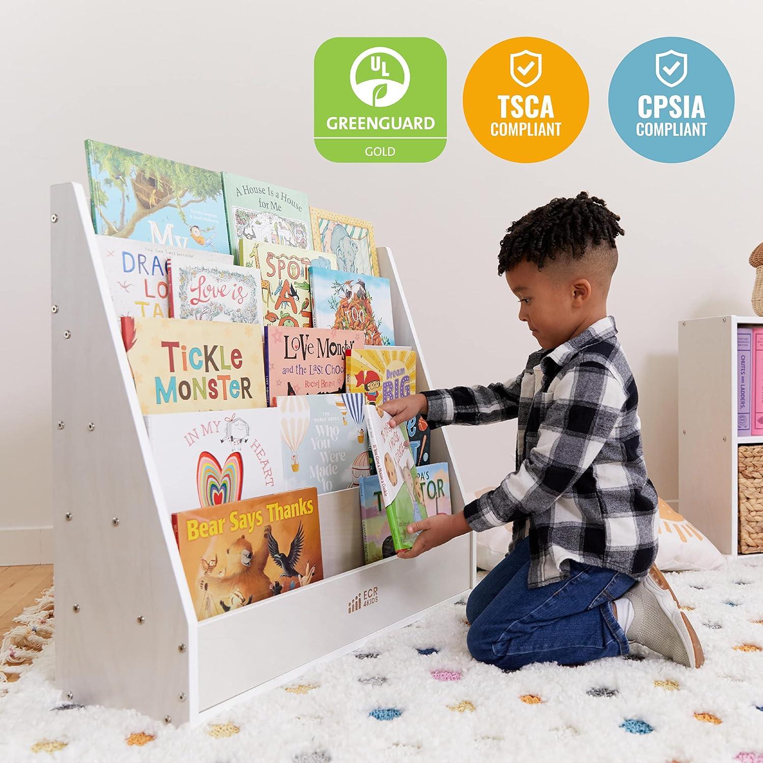 ECR4Kids ECR4Kids Streamline Single-Sided Book Display with Storage