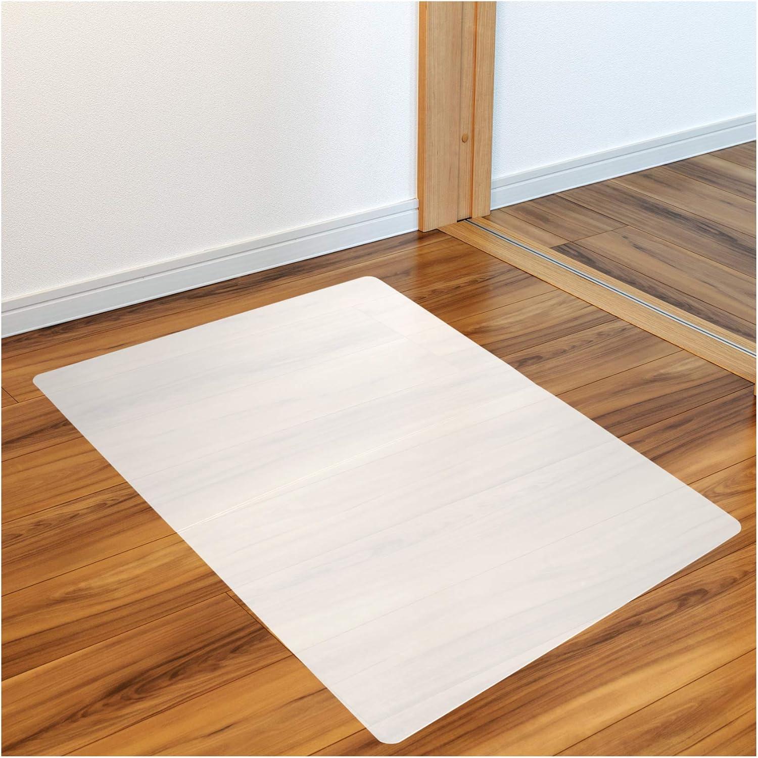 Floortex - Revolutionmat Polypropylene Rectangular Anti Slip Chair Mat for Hard Floors Translucent