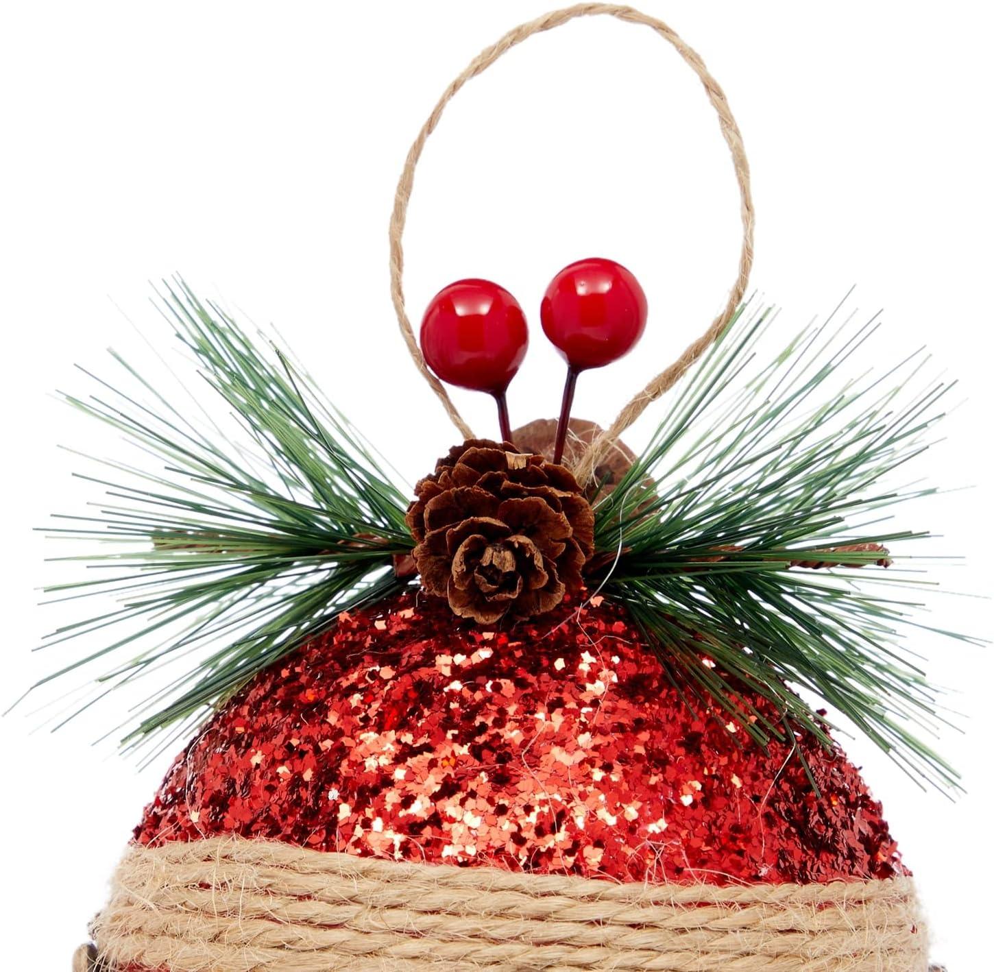 Juvale Rustic Christmas Tree Ornaments, Farmhouse Holiday Decorations, Assorted Designs, 3 x 5.4 In