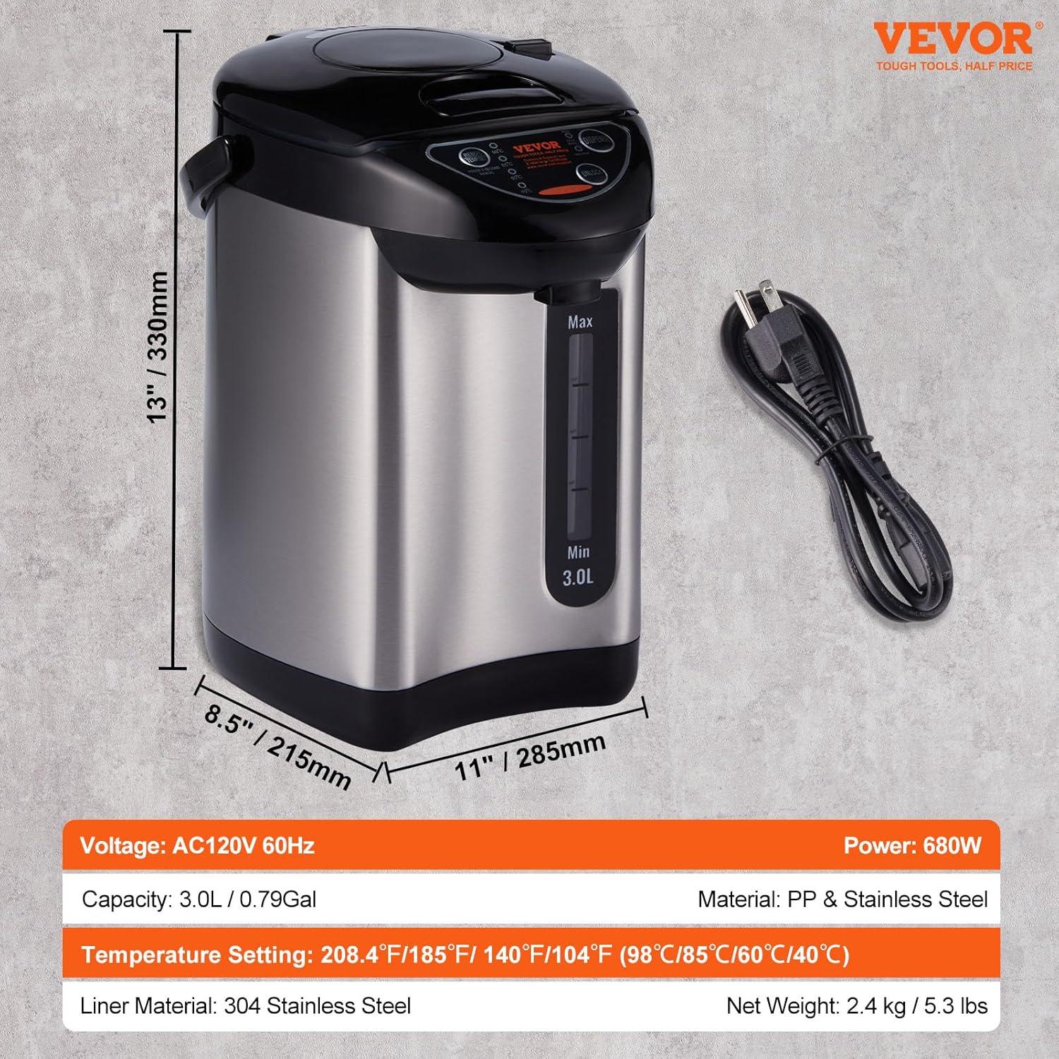 VEVOR Stainless Steel Electric Tea Kettle