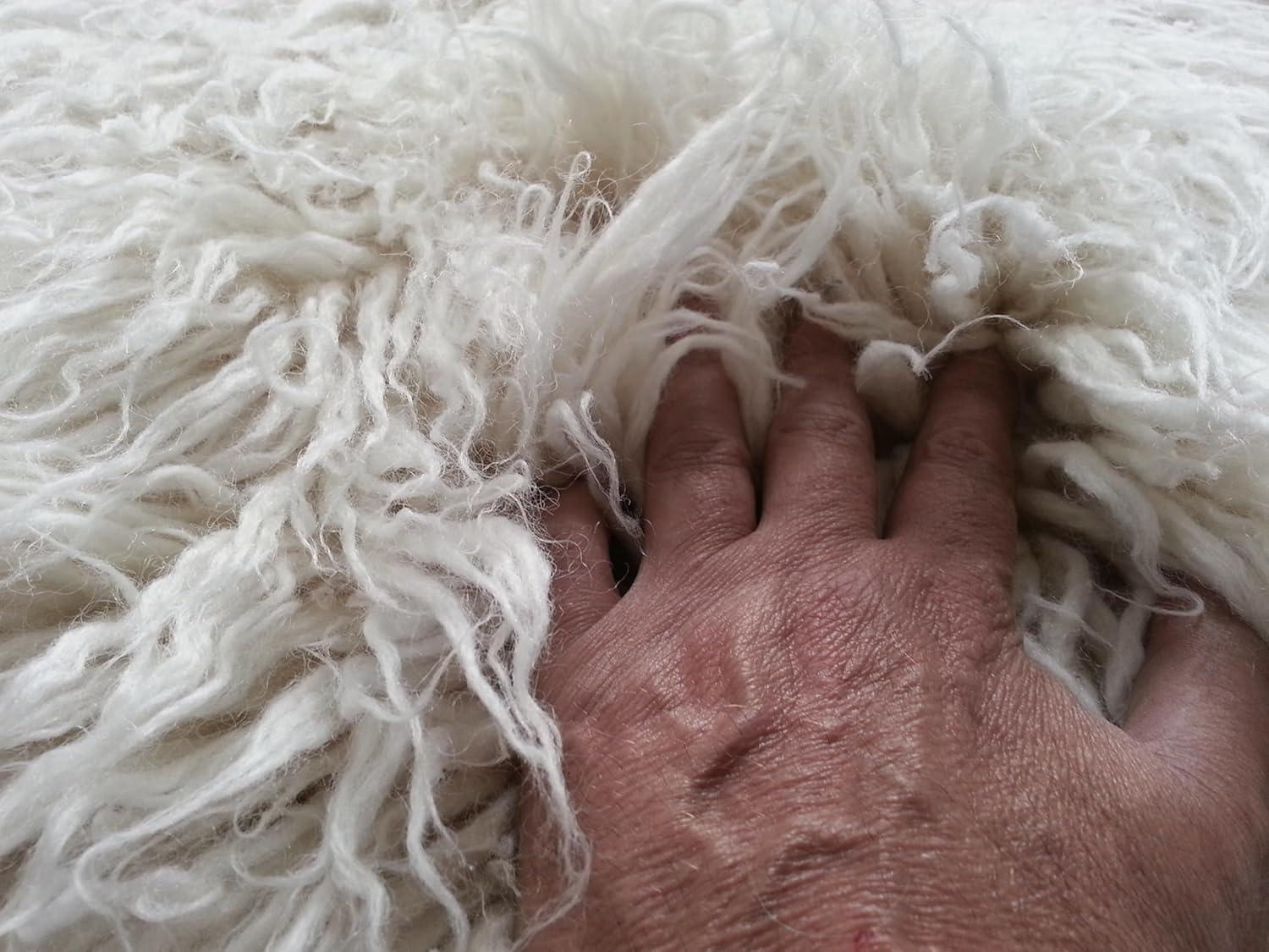 Mercer41 Ultra-plush Greek Flokati rugs. Thick 4" shag pile. Cugina Wool Area Rug