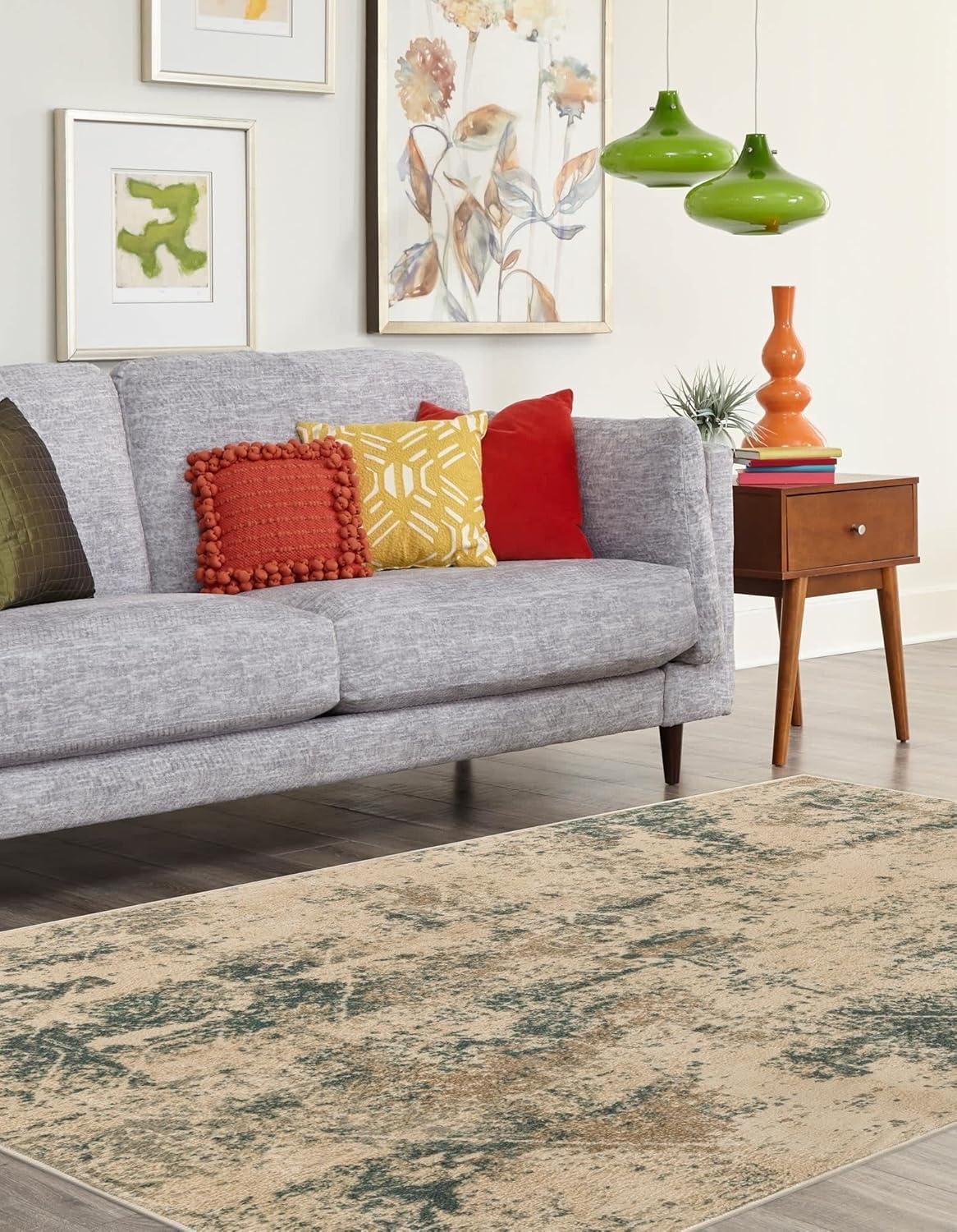 Unique Loom 8' 0 x 10' 0 Beige Tuareg Arid Area Rug