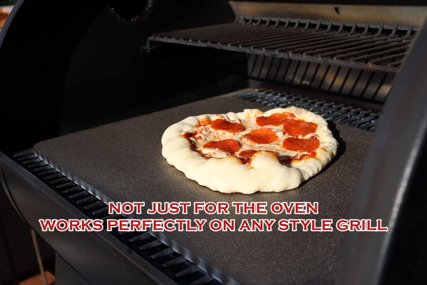 Deluxe Square Steel Pizza Plate 14" x 14"