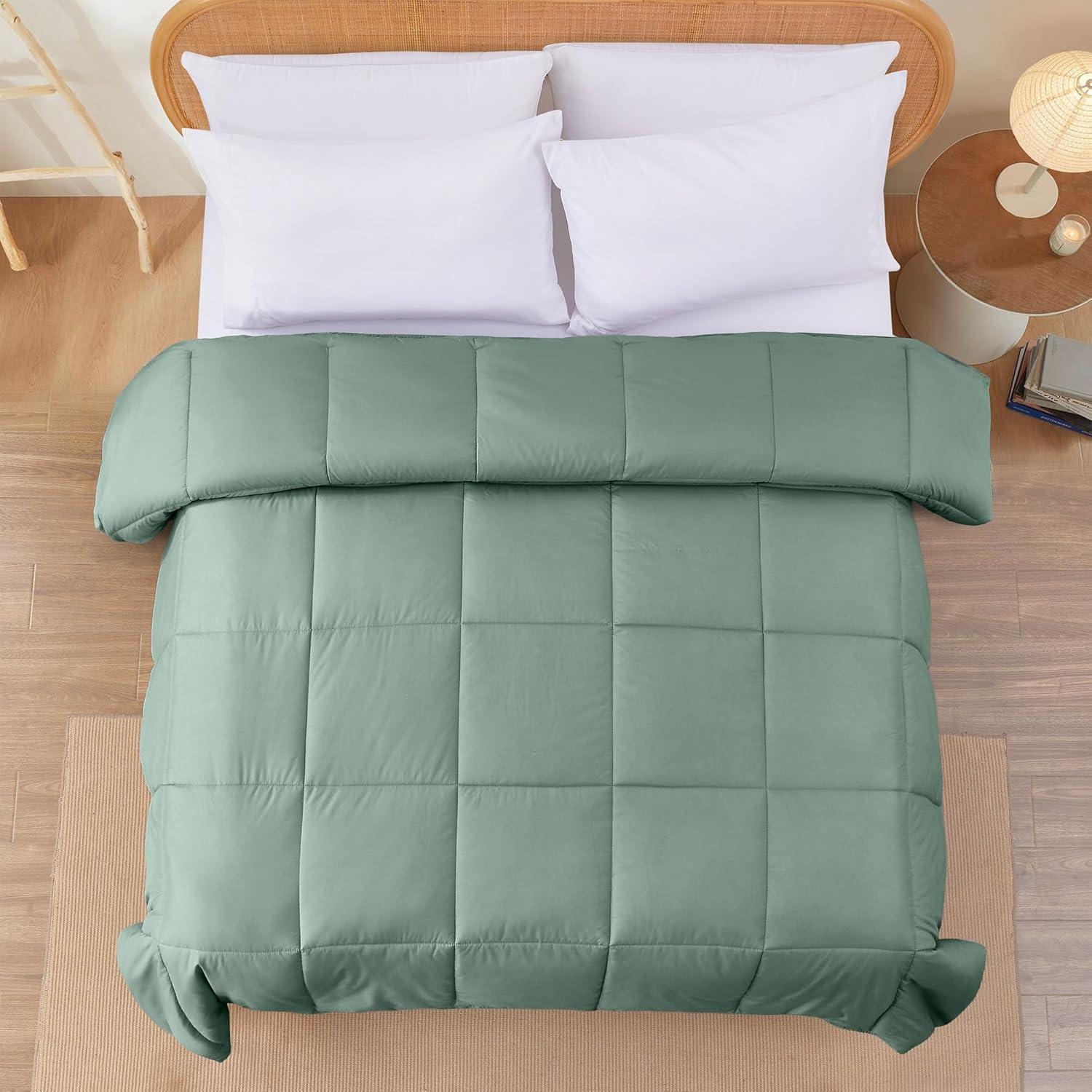 Modern Threads Modern Threads Sanctuary by PCT Down Alternative Microfiber Quilted Reversible Comforter & Duvet Insert - Soft, Comfortable Alternative to Goose Down - Bedding for All Seasons
