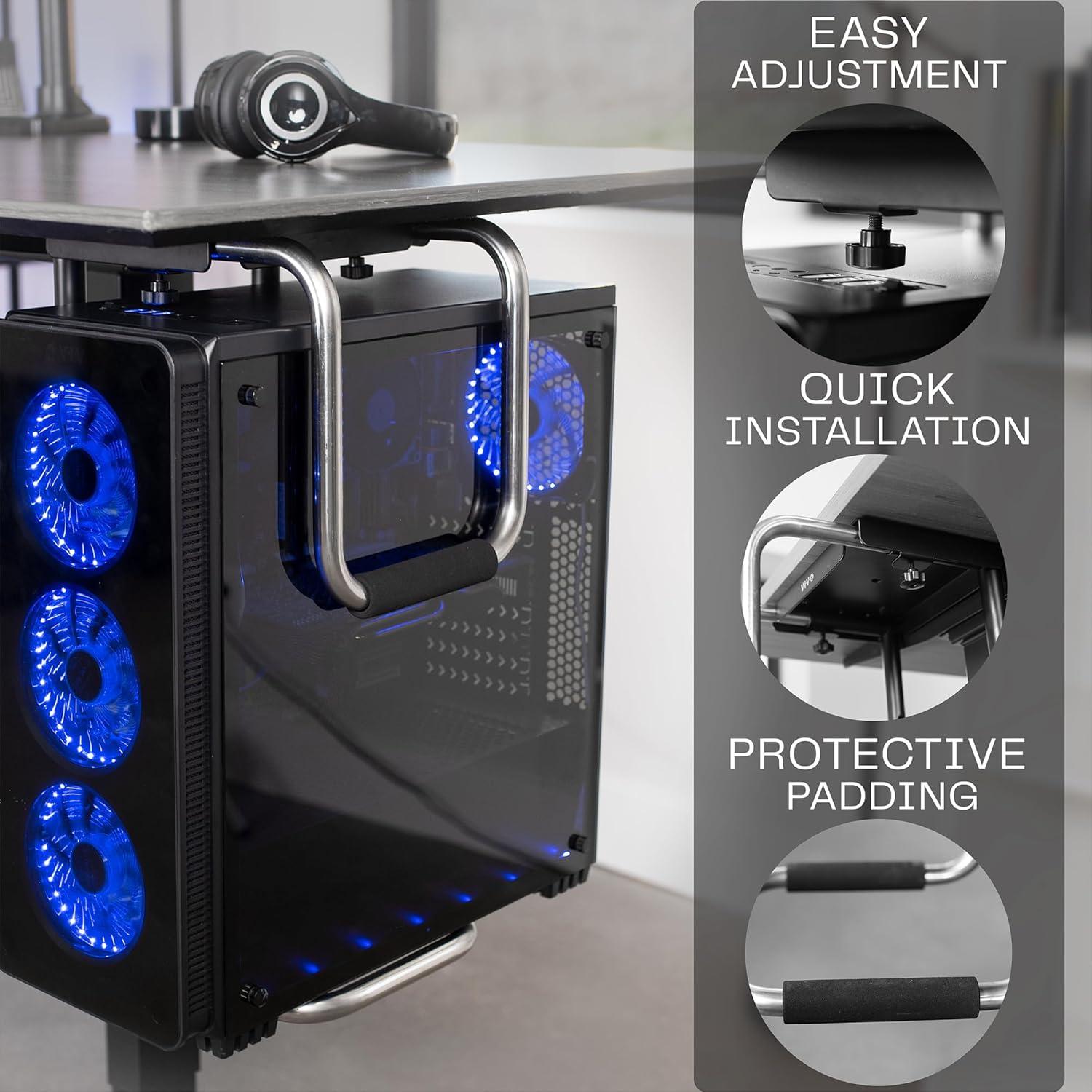 Vivo Heavy Duty Under Desk PC Mount