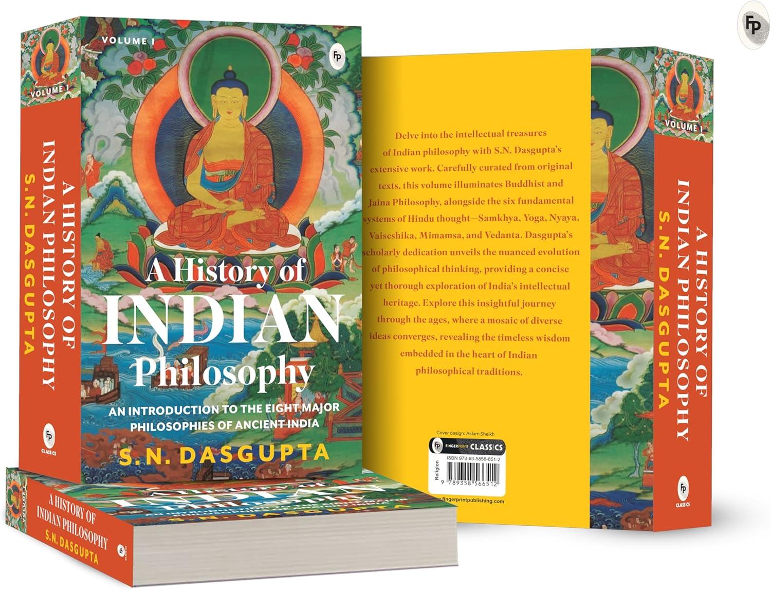 A History of Indian Philosophy: Vol. I, Multicolor Hardcover Book
