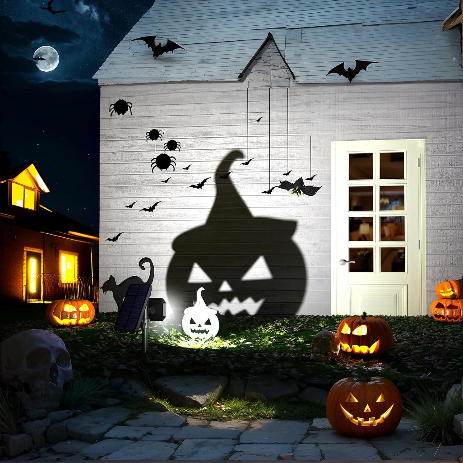 ROSHWEY 2PCS Bright Solar Spotlight Outdoor Waterproof, 700lm Outside Solar Landscape Lights for Yard, Garden, Driveway, Walkway, Lawn, Cool Light