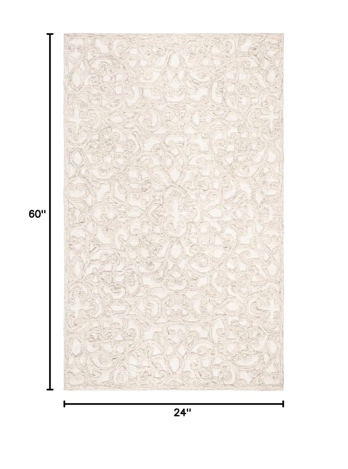 Trace TRC103 Hand Tufted Indoor Accent Rug - Camel/Ivory - 2'x5' - Safavieh