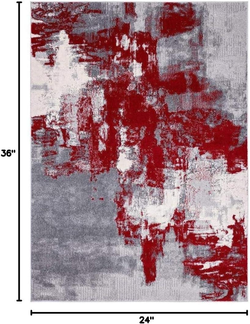 Luxe Weavers Abstract Distressed Area Rug