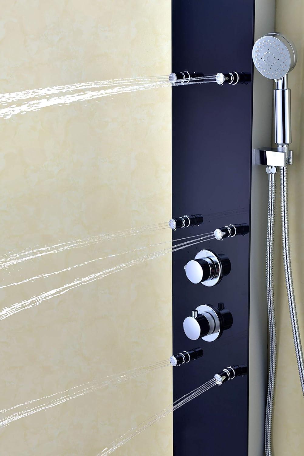 Melody 59'' Shower Panel with Adjustable Shower Head