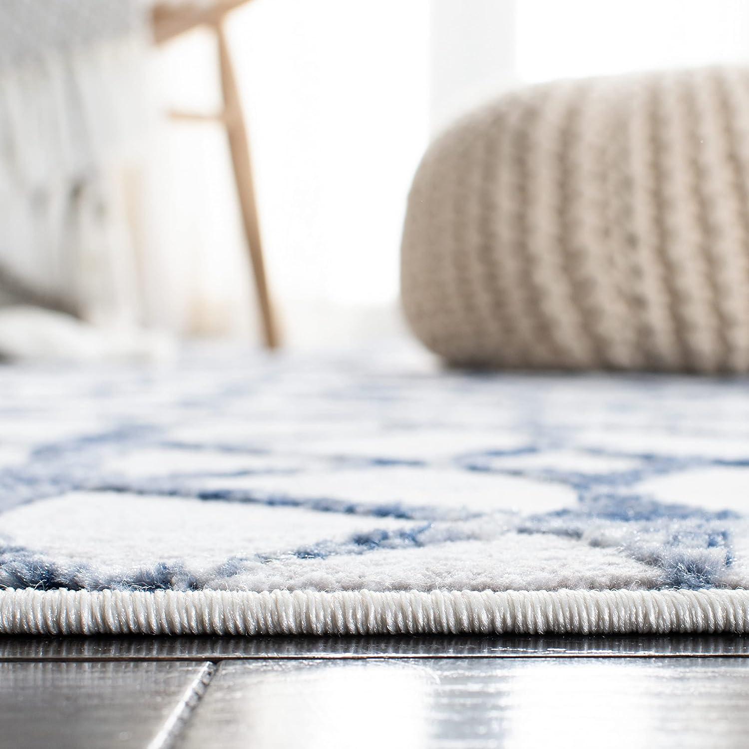 Amelia ALA792 Power Loomed Area Rug - Grey/Navy - 8'x10' - Safavieh.