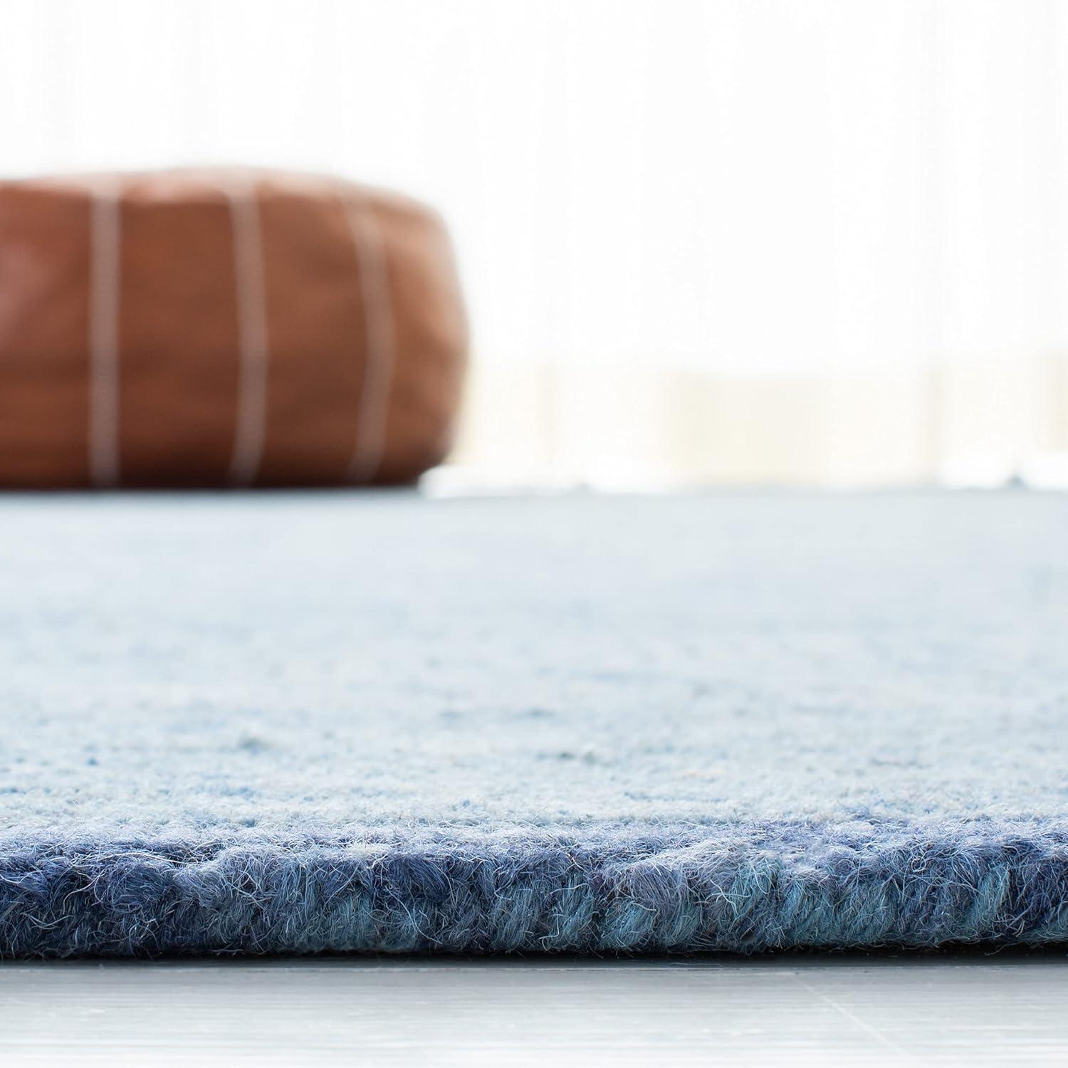 Ikat IKT506 Hand Tufted Area Rug - Blue - 8'x10' - Safavieh