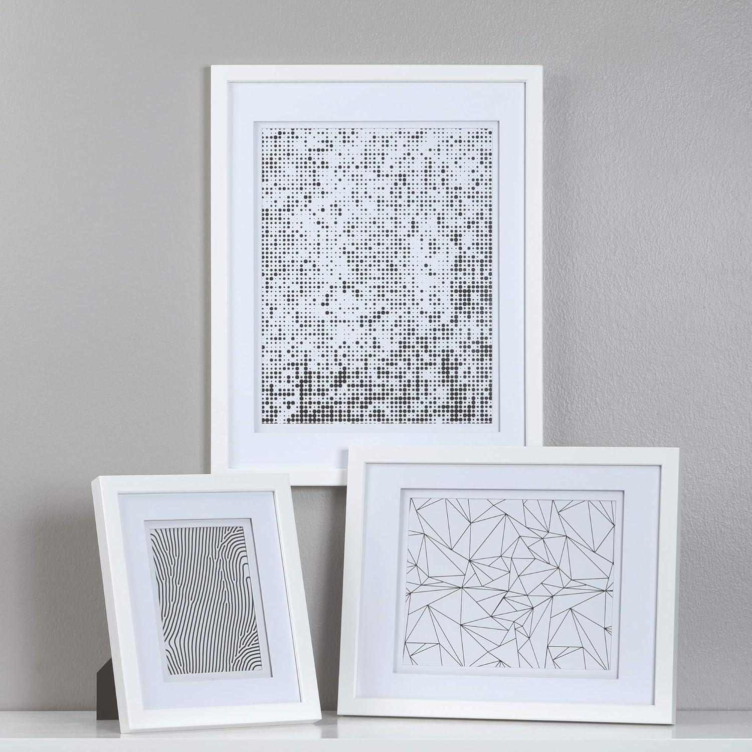 Gallery Solutions Gallery Solutions Wall Mount Double Airfloat Mat Picture Frame