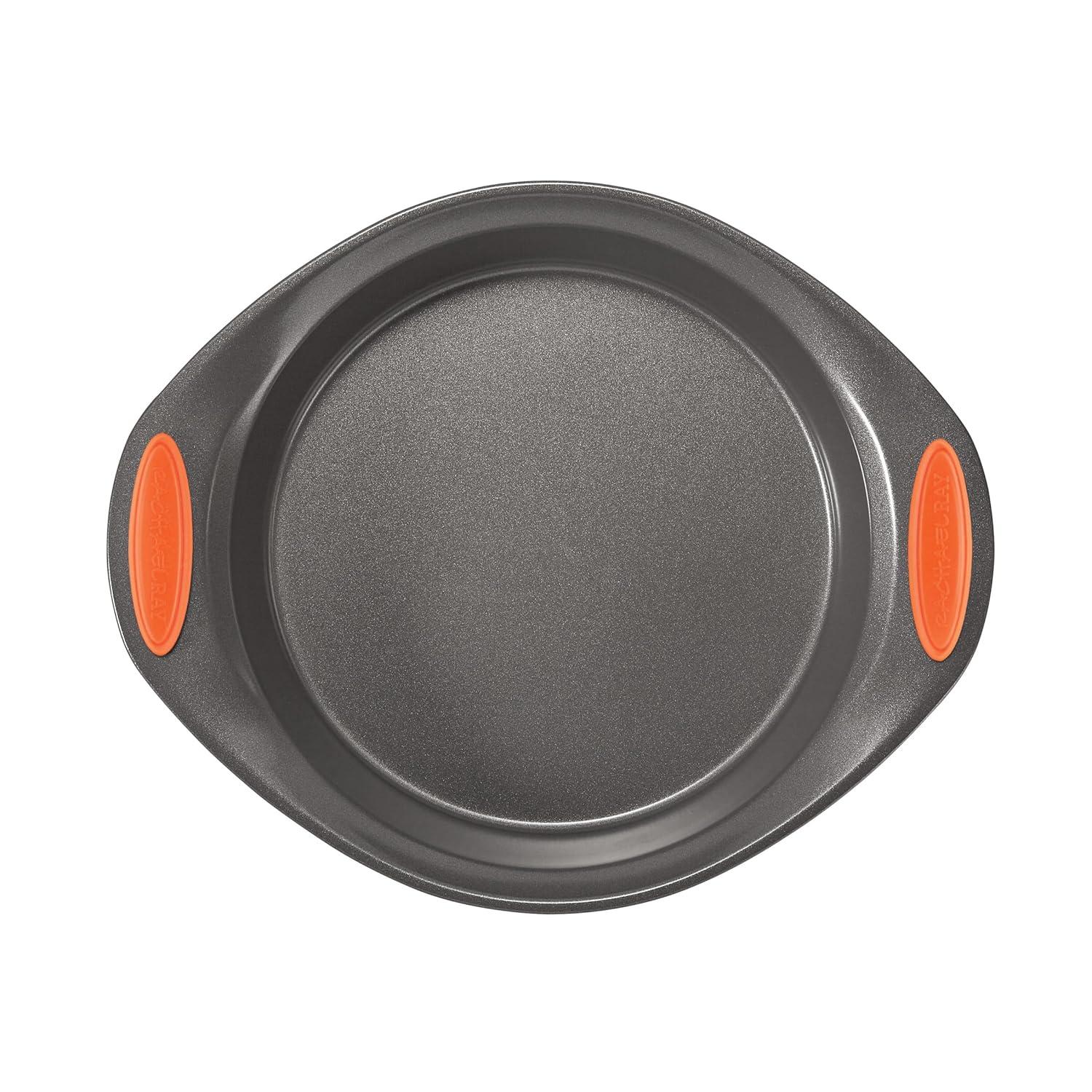 Rachael Ray Rachael Ray Yum-O Nonstick Bakeware Oven Lovin’ Round Cake Baking Pan, 9 Inch