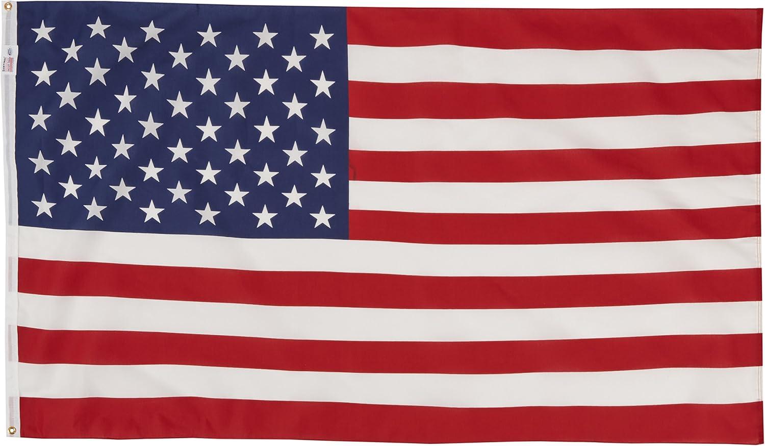 Valley Forge 3' x 5' Multicolored Polycotton American Flag