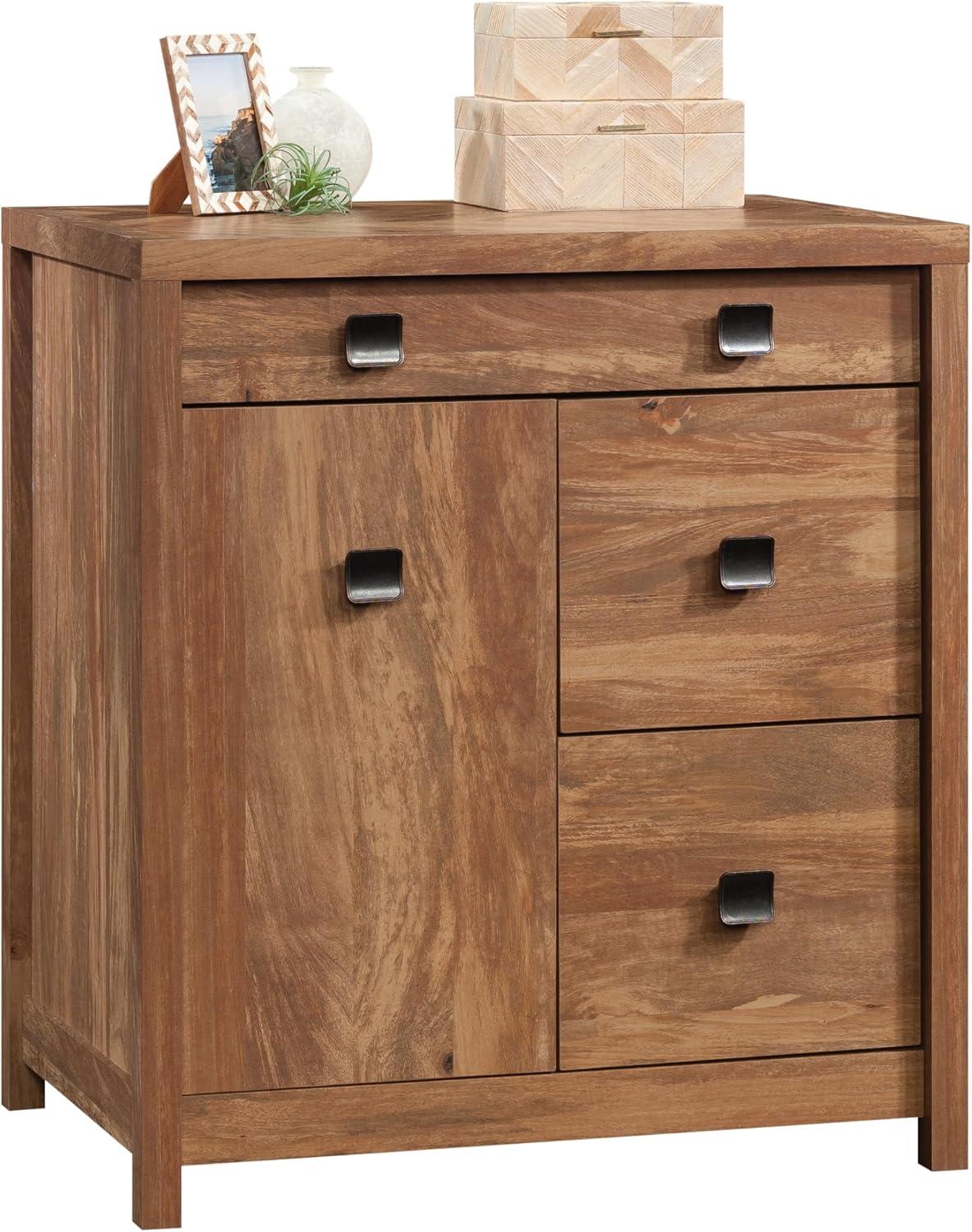 Small Cannery Bridge Credenza Sindoori Mango - Sauder: Laminated Office Cabinet with Drawers, Metal Hardware