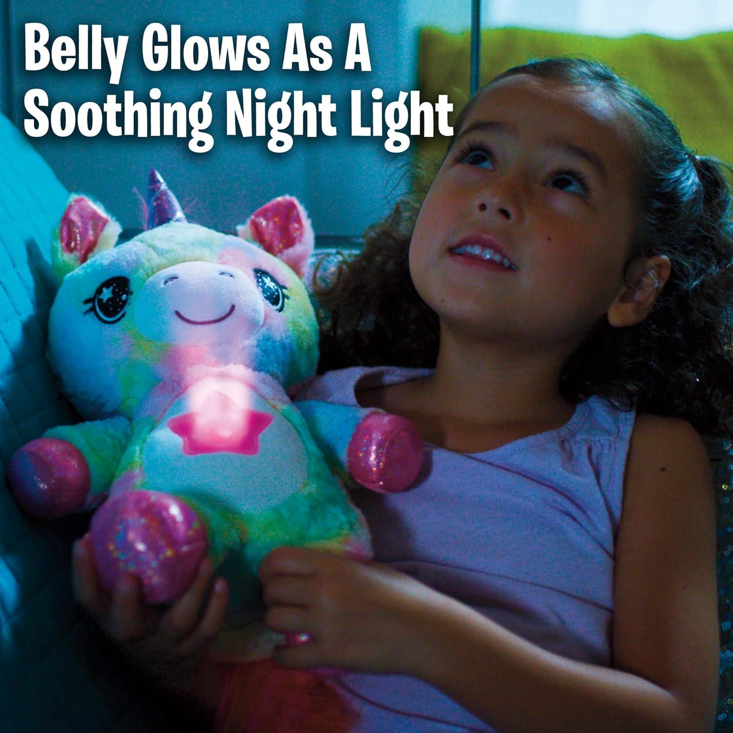 Star Belly Dream Lites Pink & Purple Unicorn, Huggable Kids Night Light, as Seen on TV