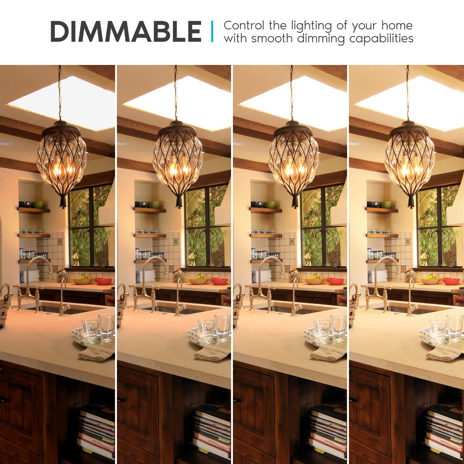 4 Watt (40 Watt Equivalent), CA11 LED, Dimmable Light Bulb, E12/Candelabra Base