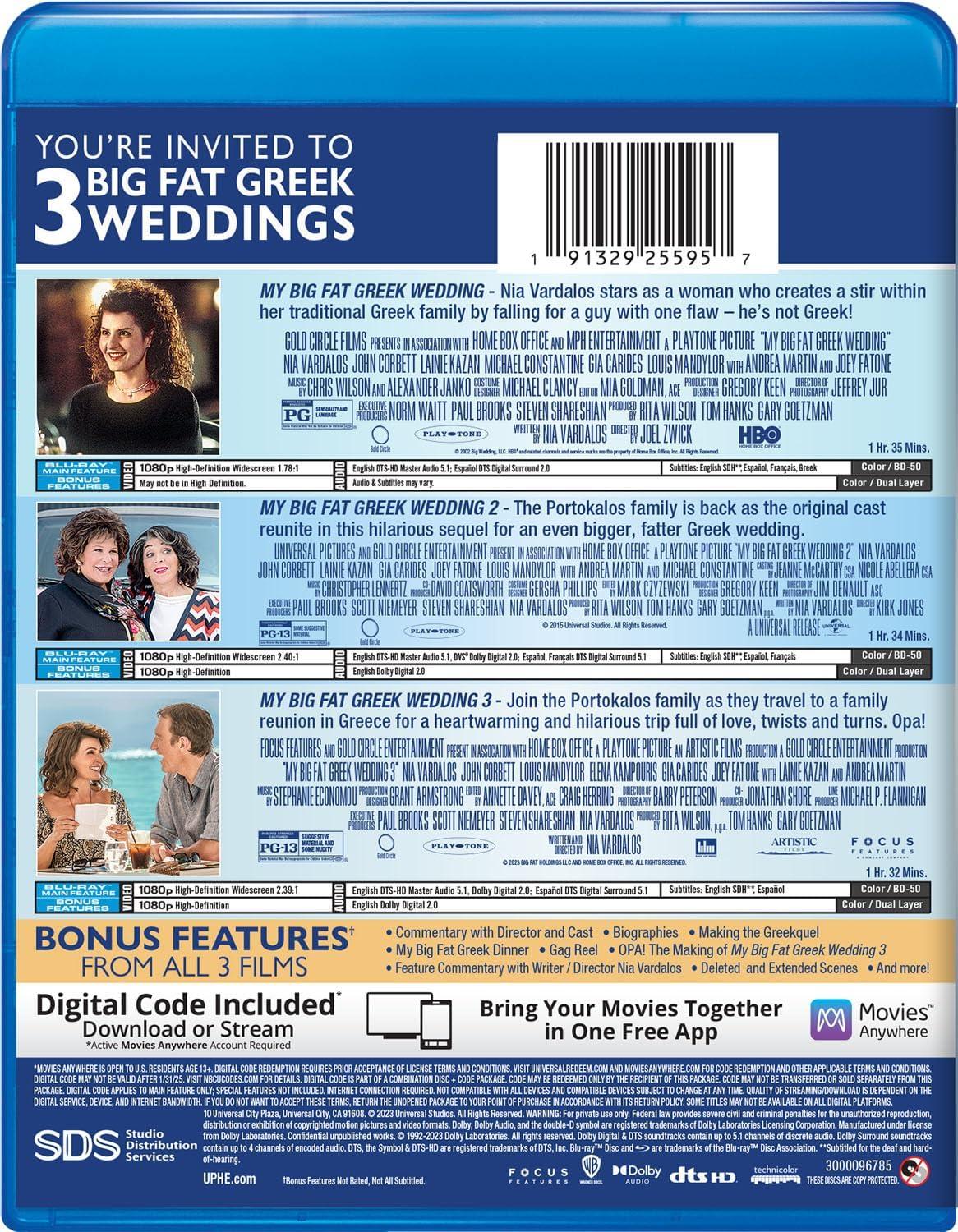 My Big Fat Greek Wedding 3 (Blu-ray + Digital)