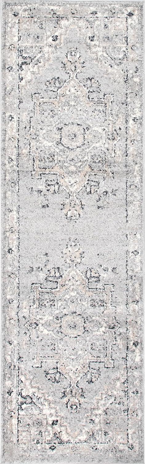 Nuloom Gena Distressed Transitional Medallion Indoor Area Rug