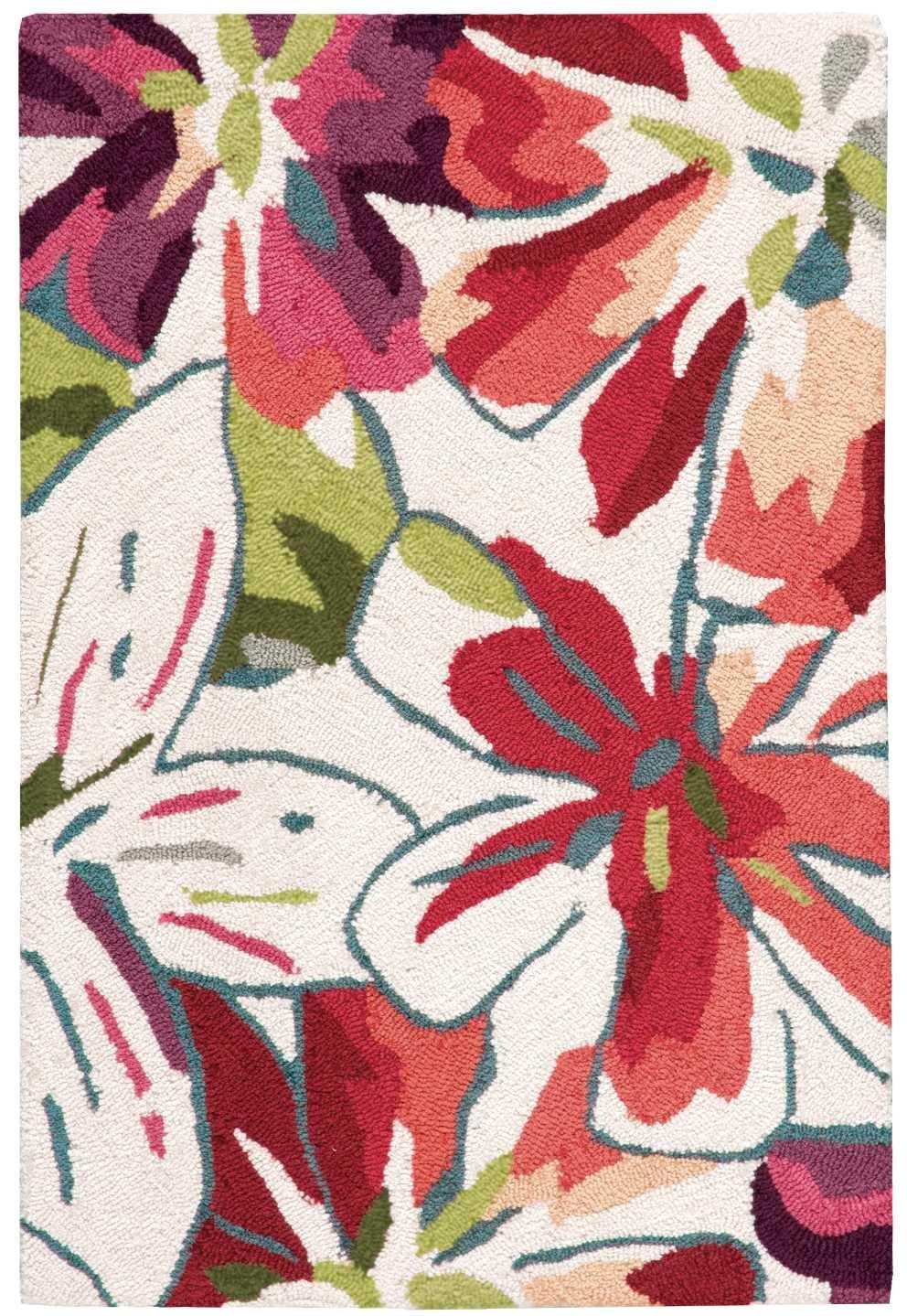 Nourison Fantasy Floral Ivory 1'9" x 2'9" Area Rug, (2x3)