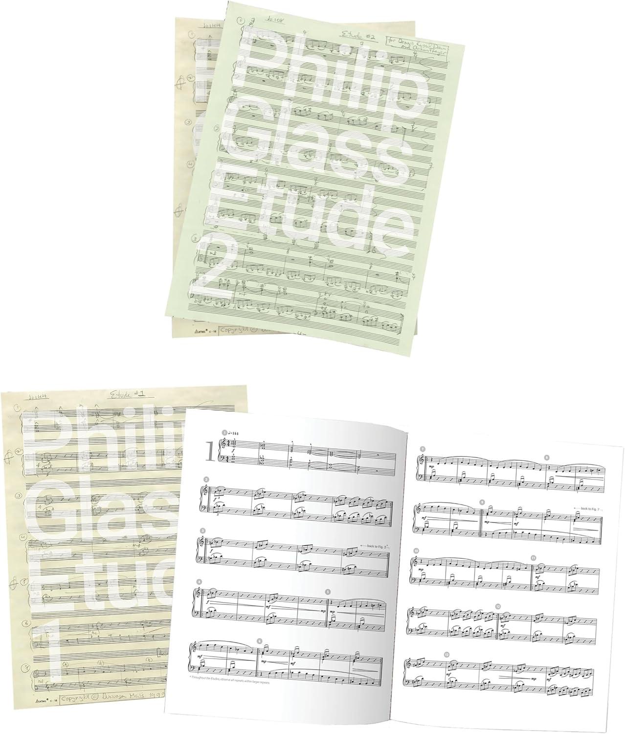 Philip Glass Piano Etudes Complete Folios 1-20 with Essays
