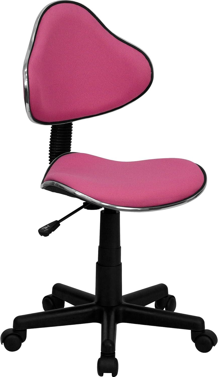Flash Furniture Whitney Pink Fabric Swivel Ergonomic Task Office Chair