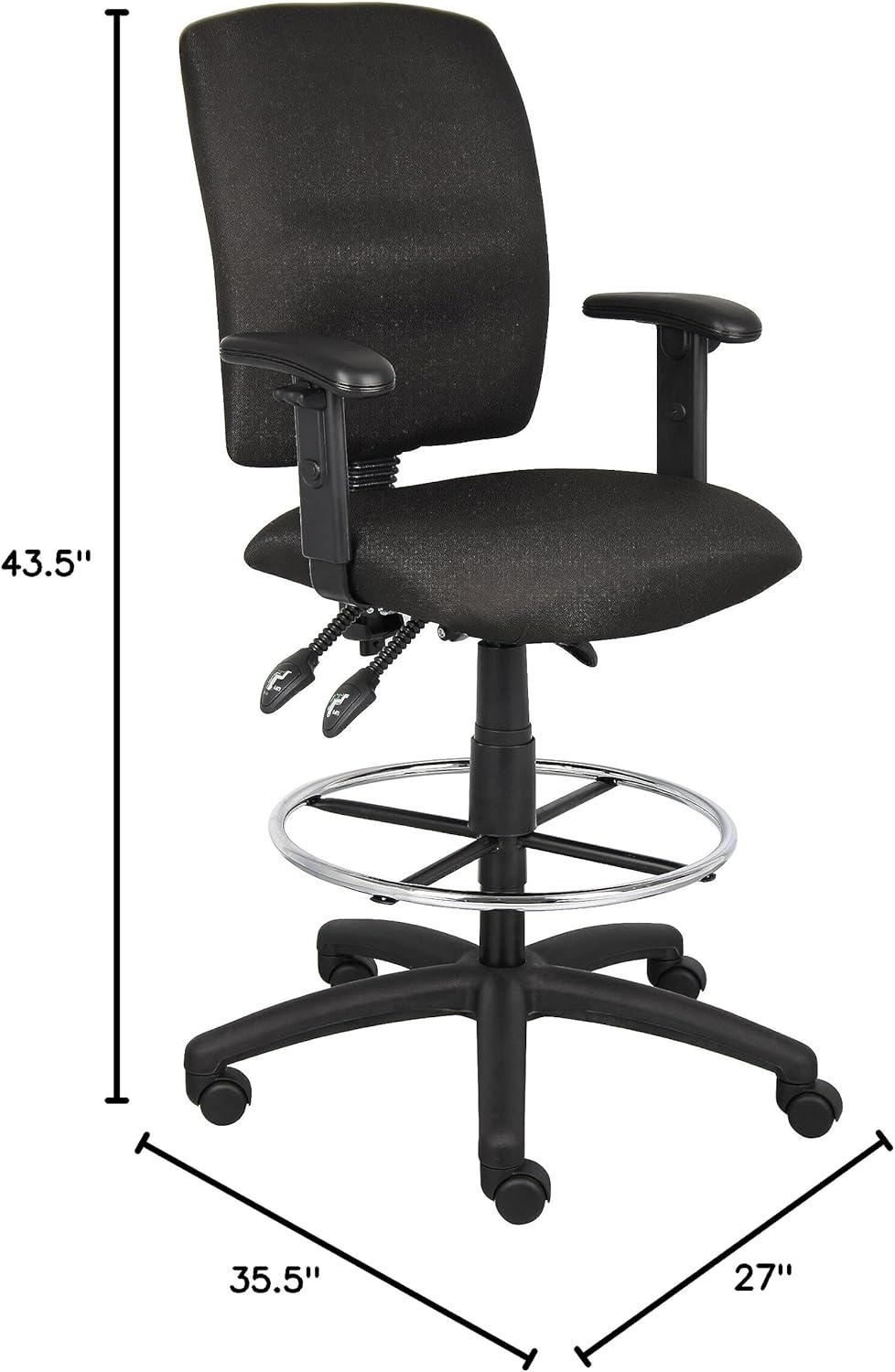 Multi-Function Fabric Drafting Stool With Adjustable Arms