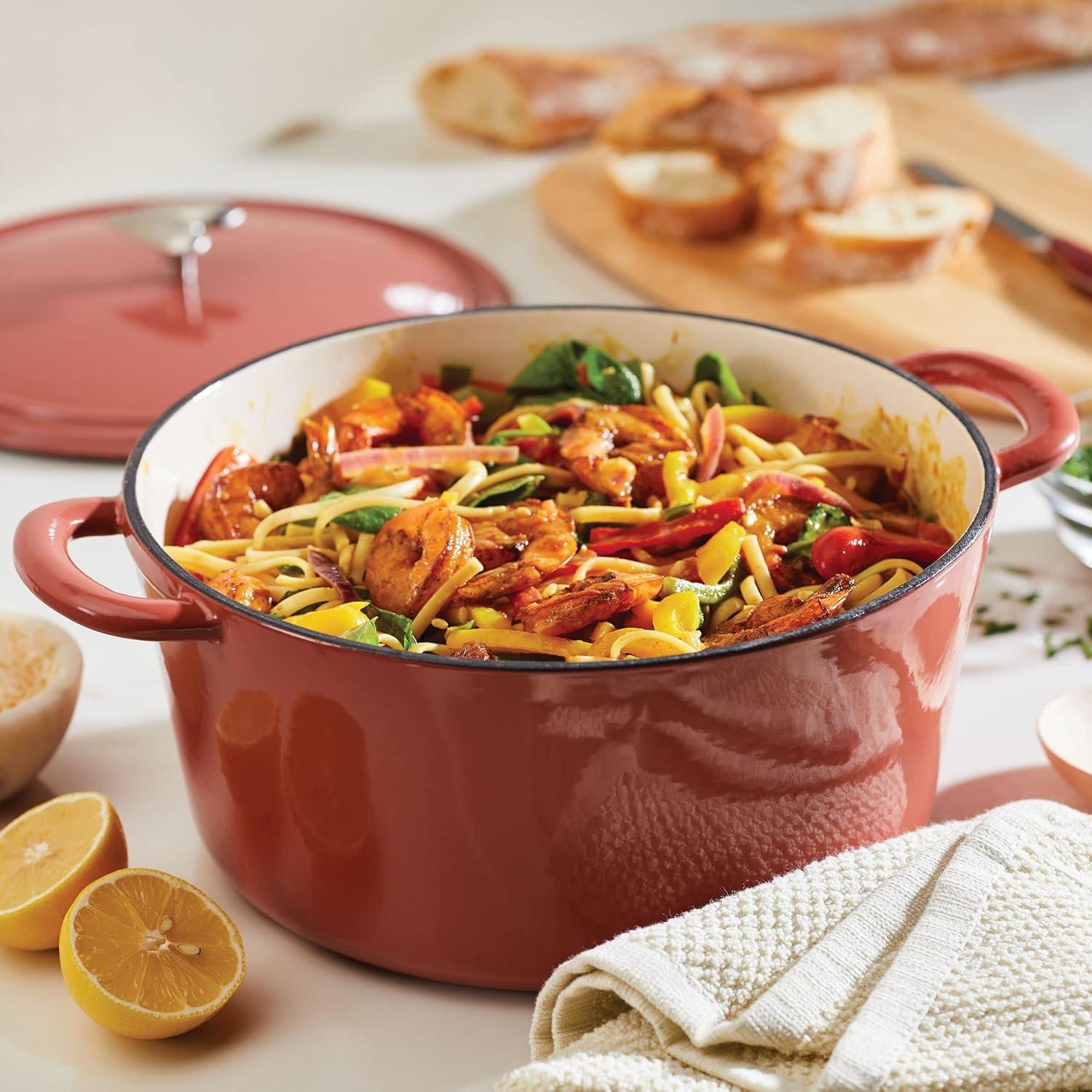 Ayesha Curry Ayesha Curry Enameled Cast Iron Induction Dutch Oven with Lid, 6 Quart