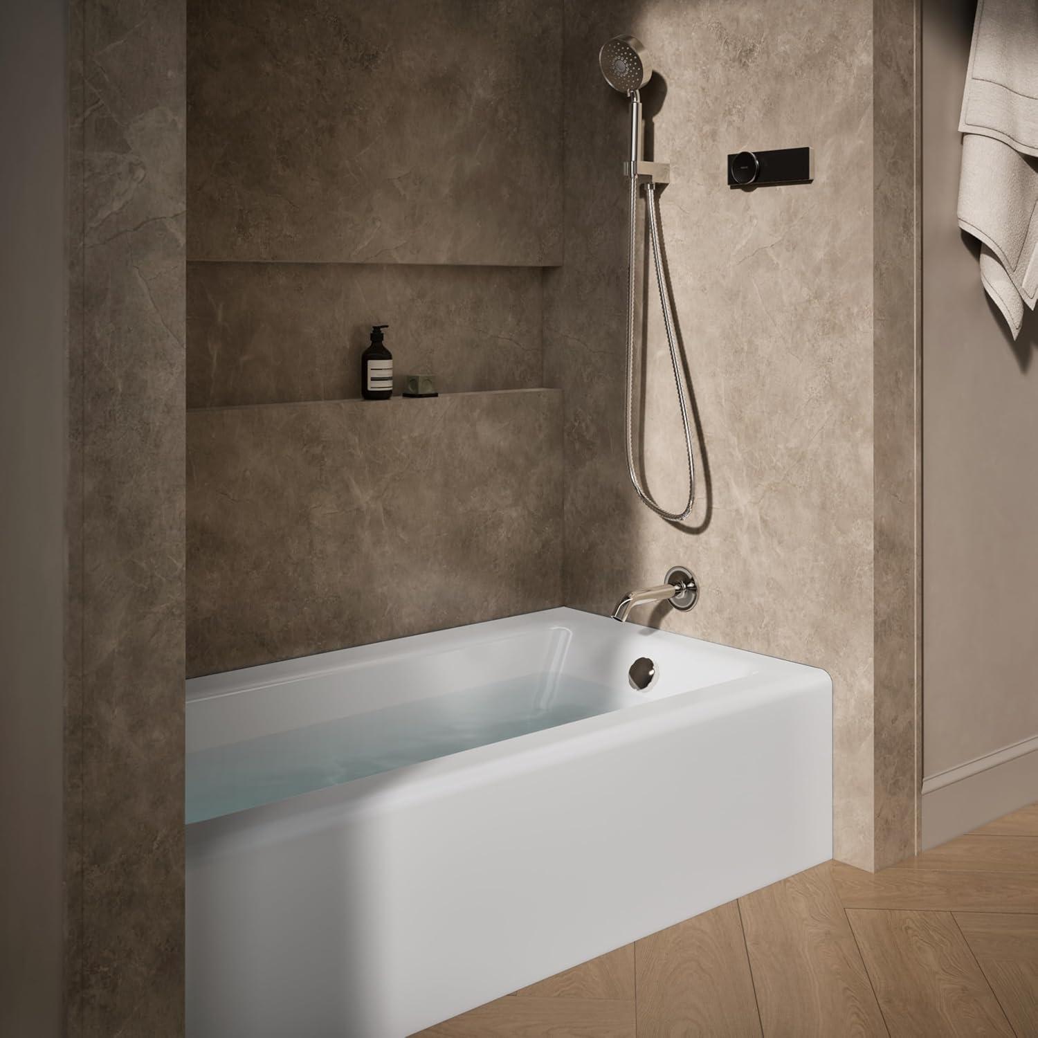 Kohler Avec 60 In. X 32 In. Alcove Bath, Right Drain K-25831-RA-0