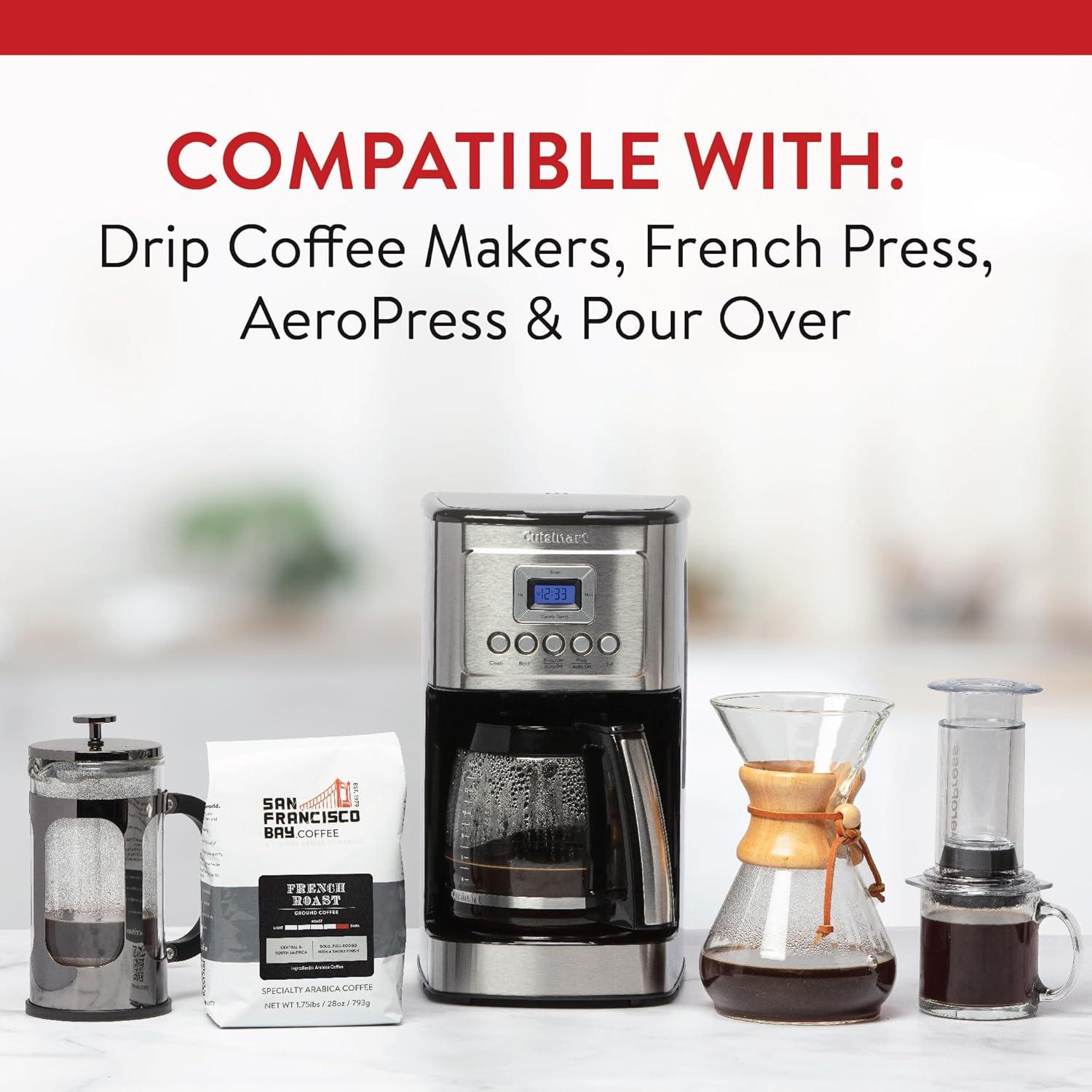 San Francisco Bay Coffee, French Roast, 28 oz Ground Coffee