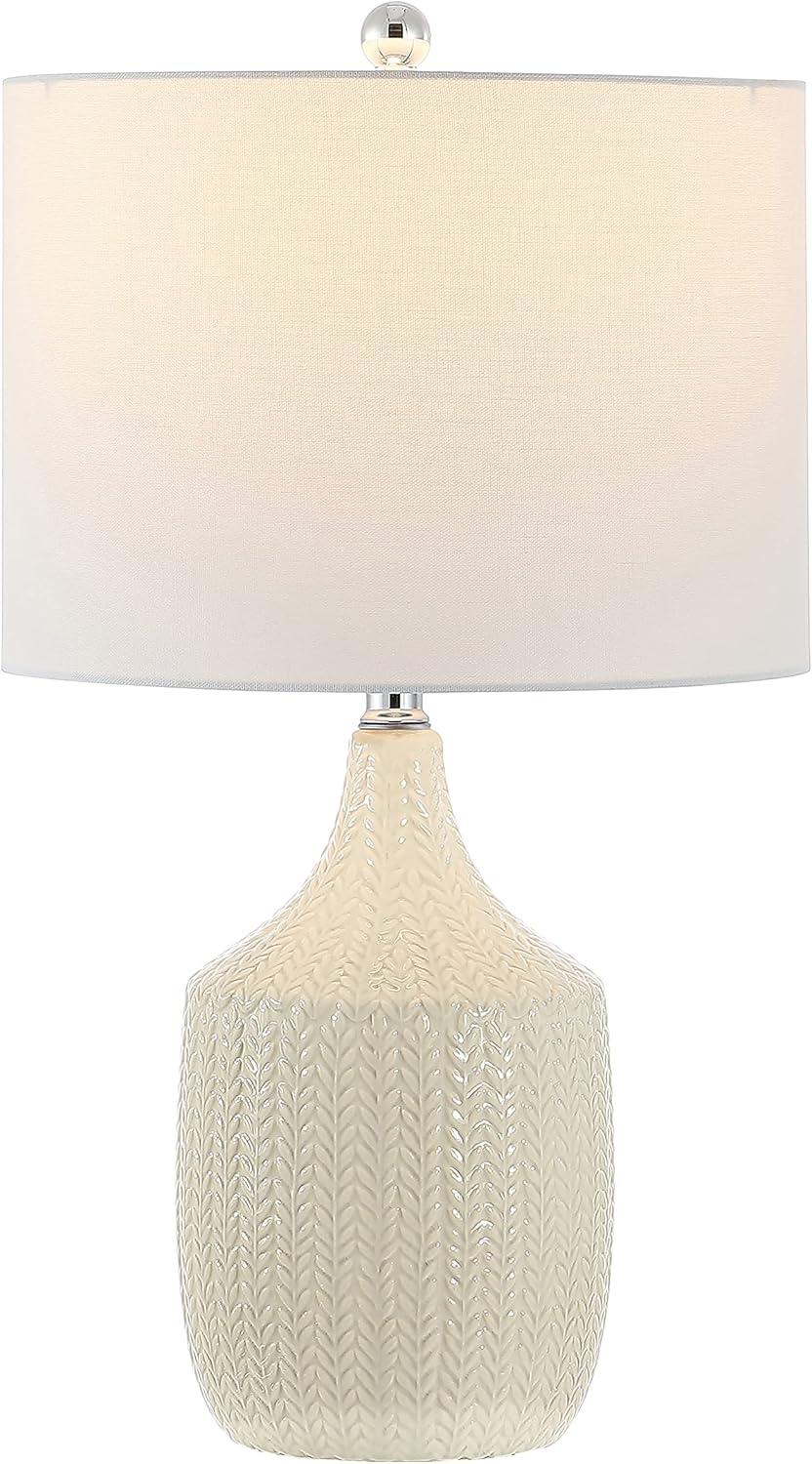 SAFAVIEH Secia 25 in. Modern Artistic Table Lamp, Cream