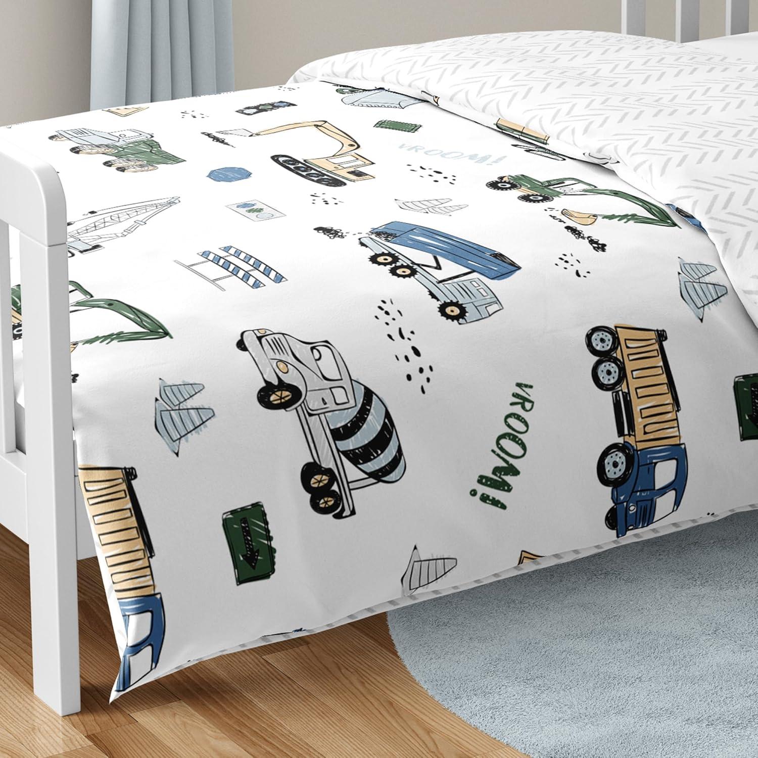 Construction Truck 5 Piece Toddler Bedding Set