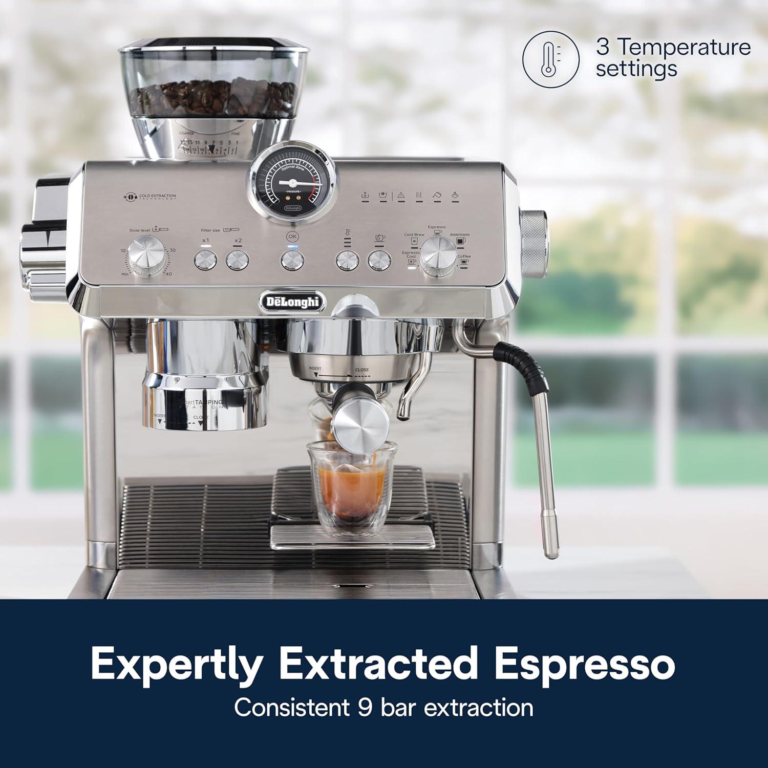 Stainless Steel Super Automatic Espresso Machine with Grinder