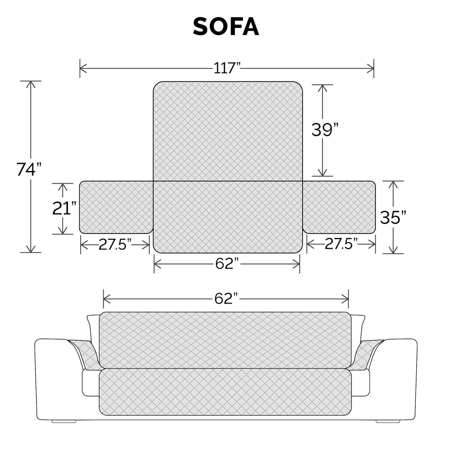 FurHaven Non-Slip Waterproof Sofa Cover Furniture Protector