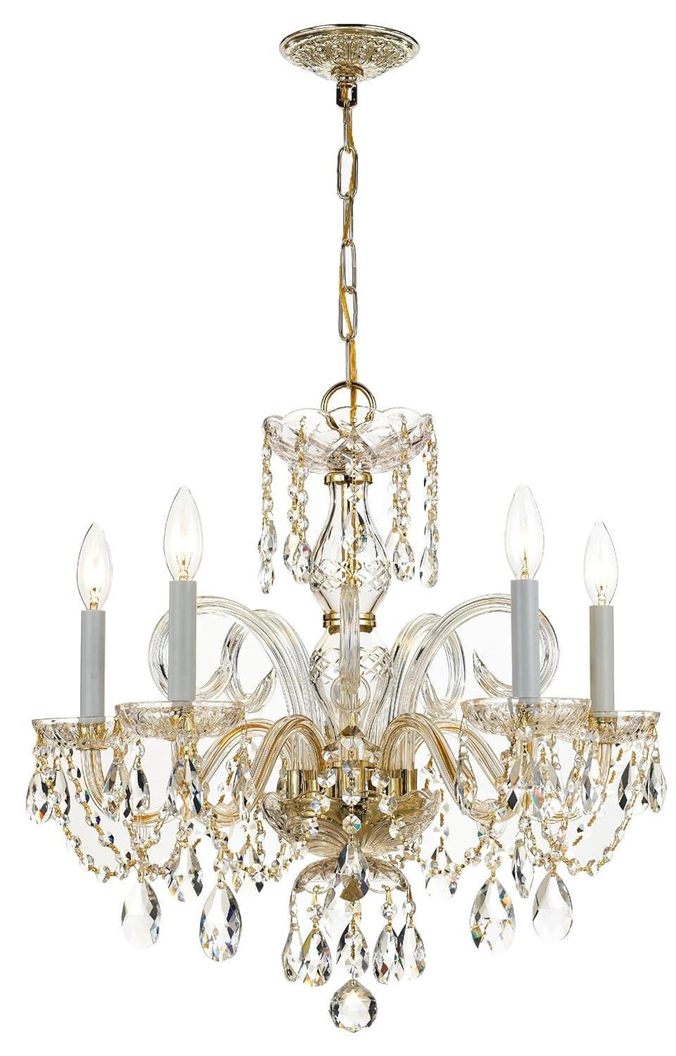 Crystorama Lighting - Five Light Chandelier - Crystal Crystal 5 Light Chandelier