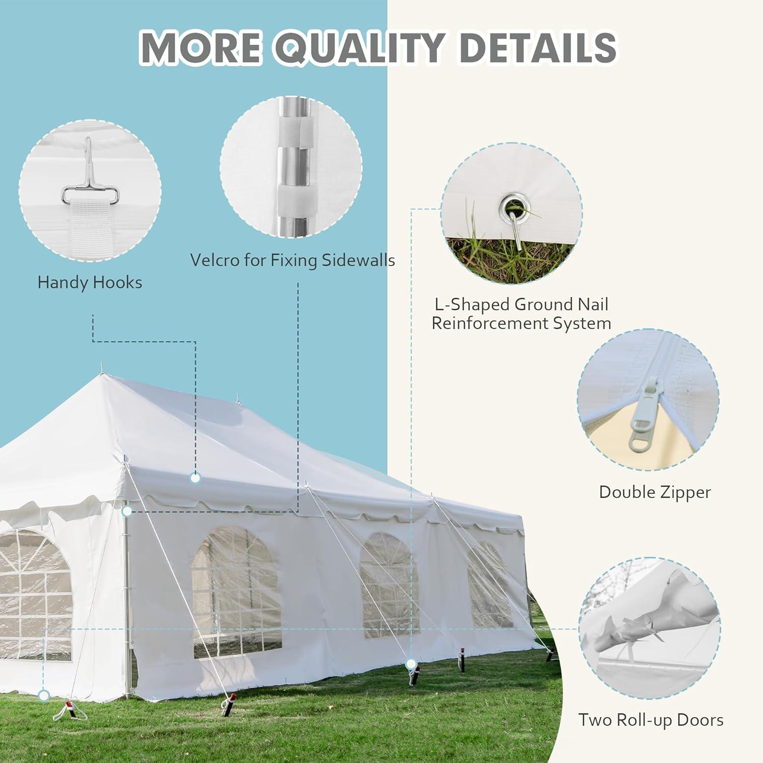 Party Tents Direct Galvanized Party Steel Tent