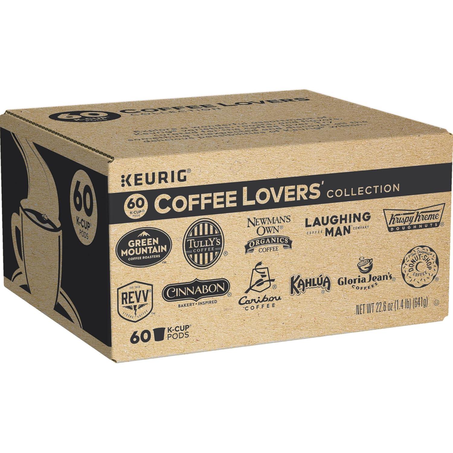 Keurig Coffee Lovers Collection .. .. Variety Pack, Single-Serve .. Coffee .. K-Cup Pods .. Sampler, 60 .. Count ..
