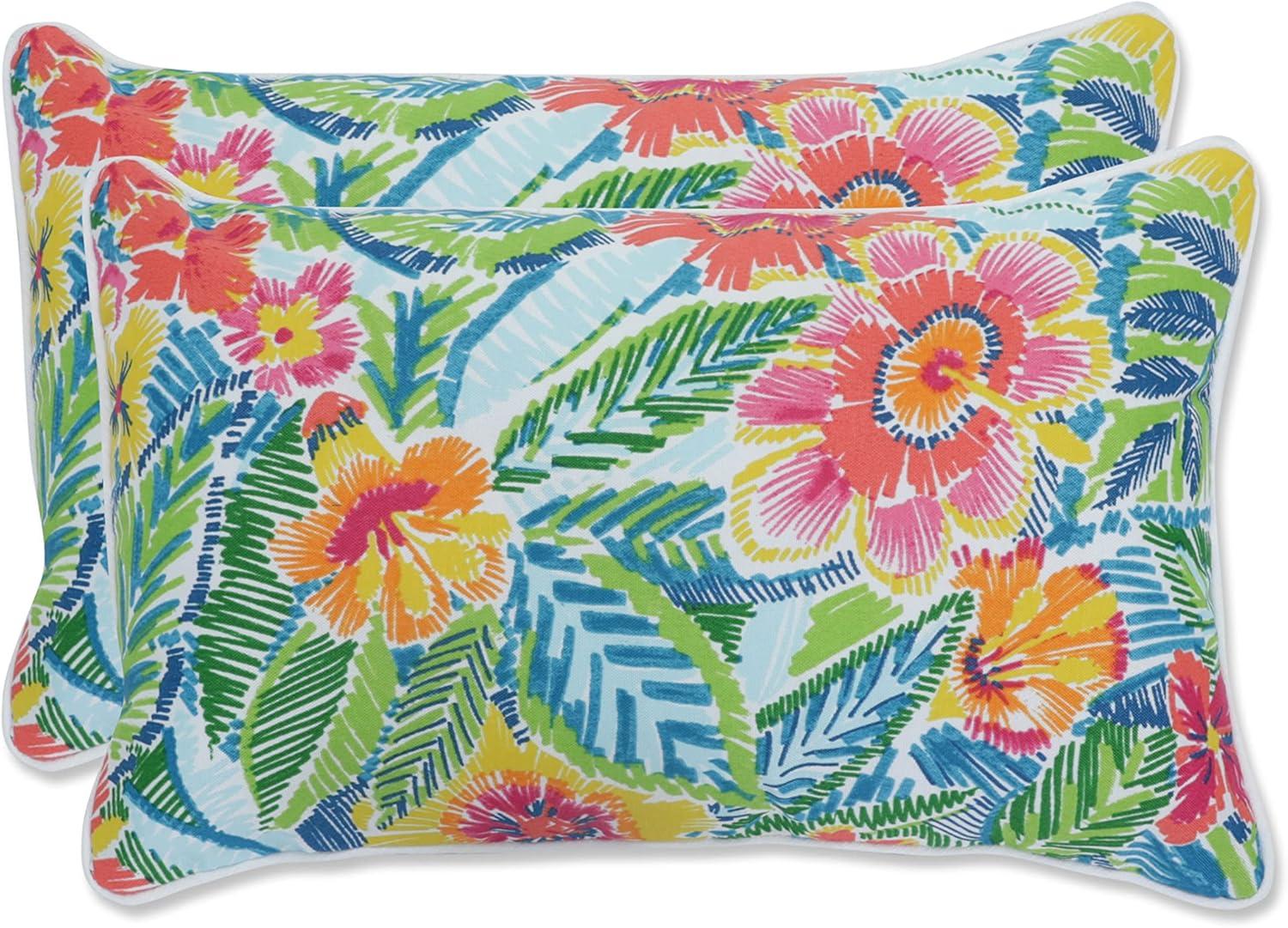 Floral Indoor/Outdoor Throw Pillow (Set of 2)