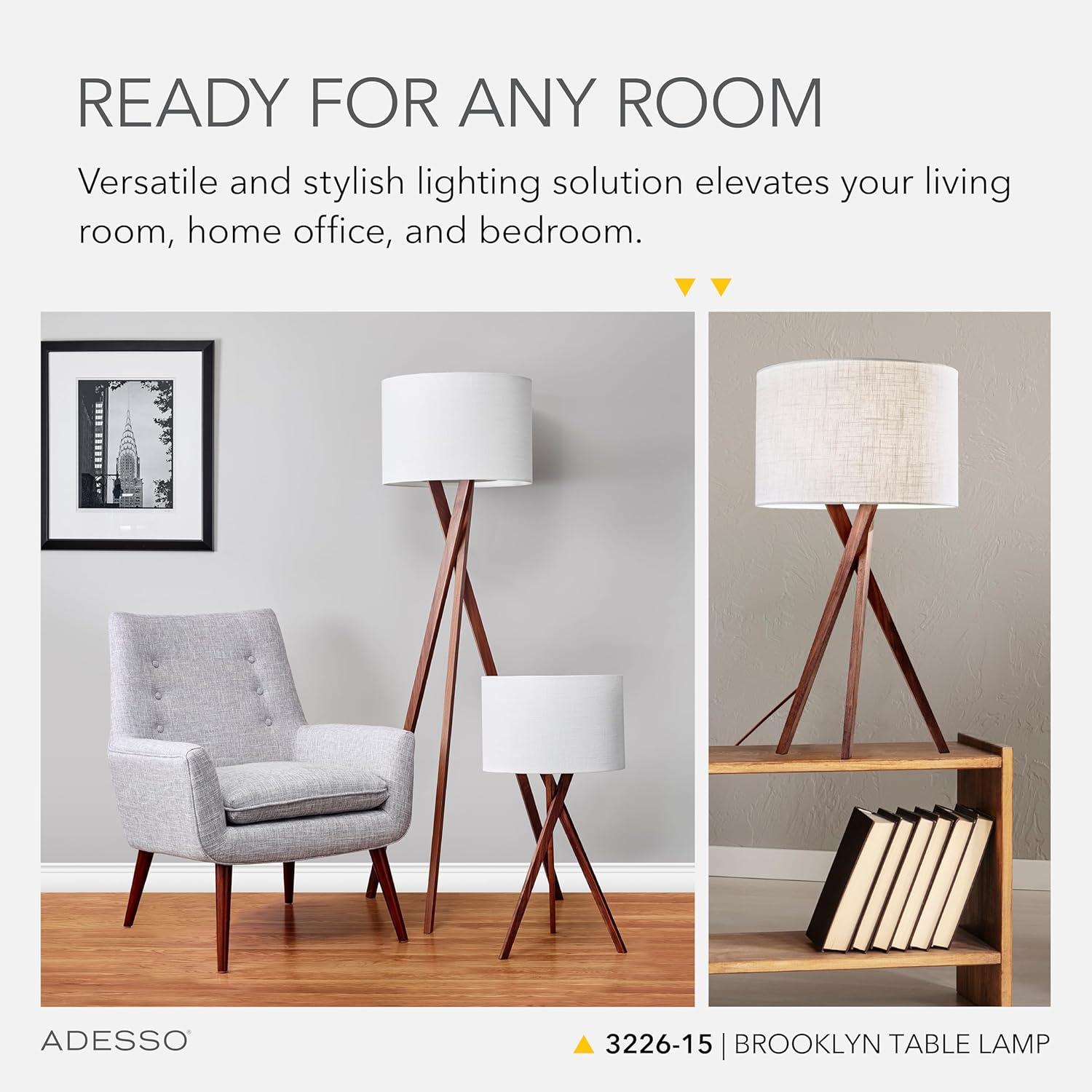 Harcourt Solid Wood Tripod Lamp