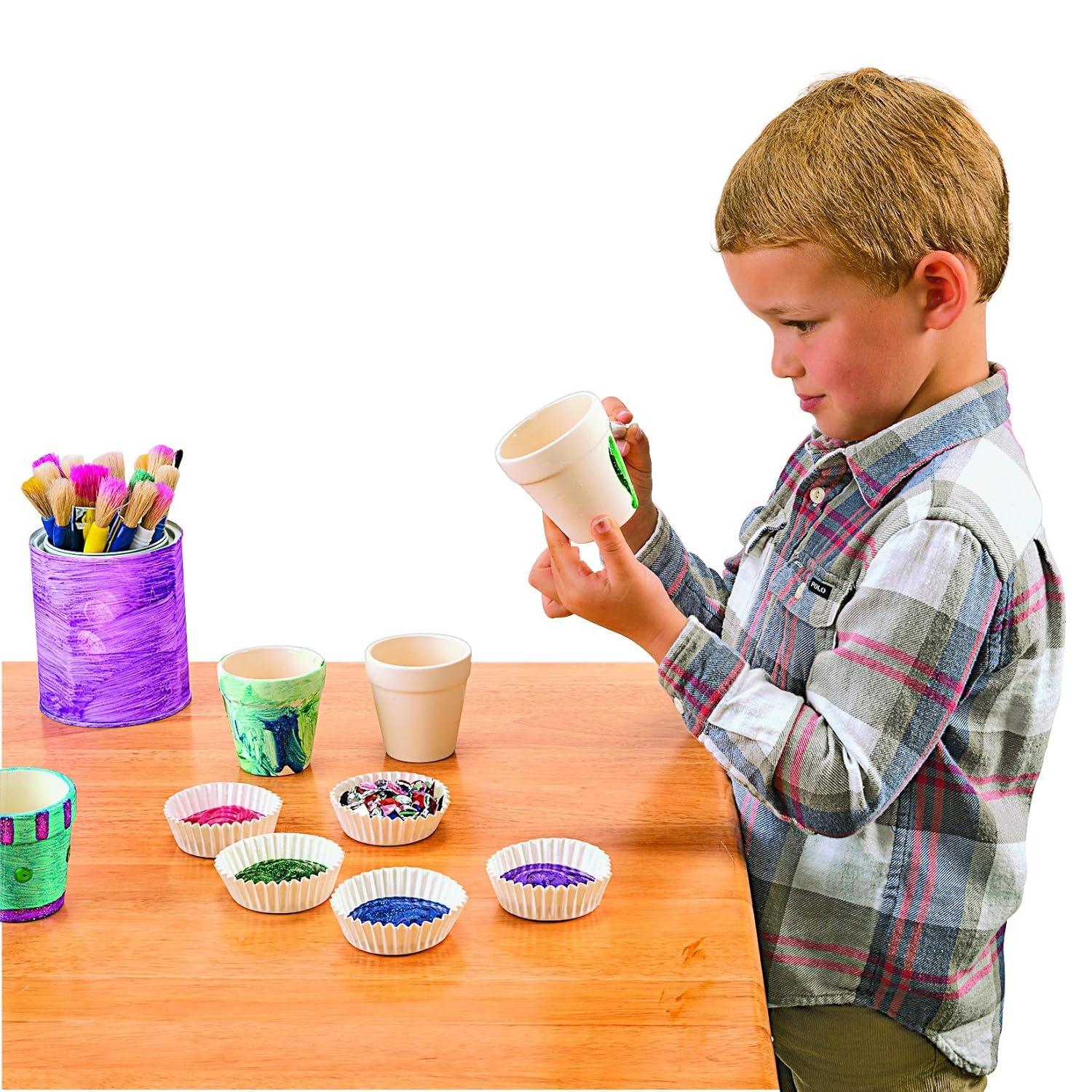 Colorations Ceramic Flower Pots - Set of 12