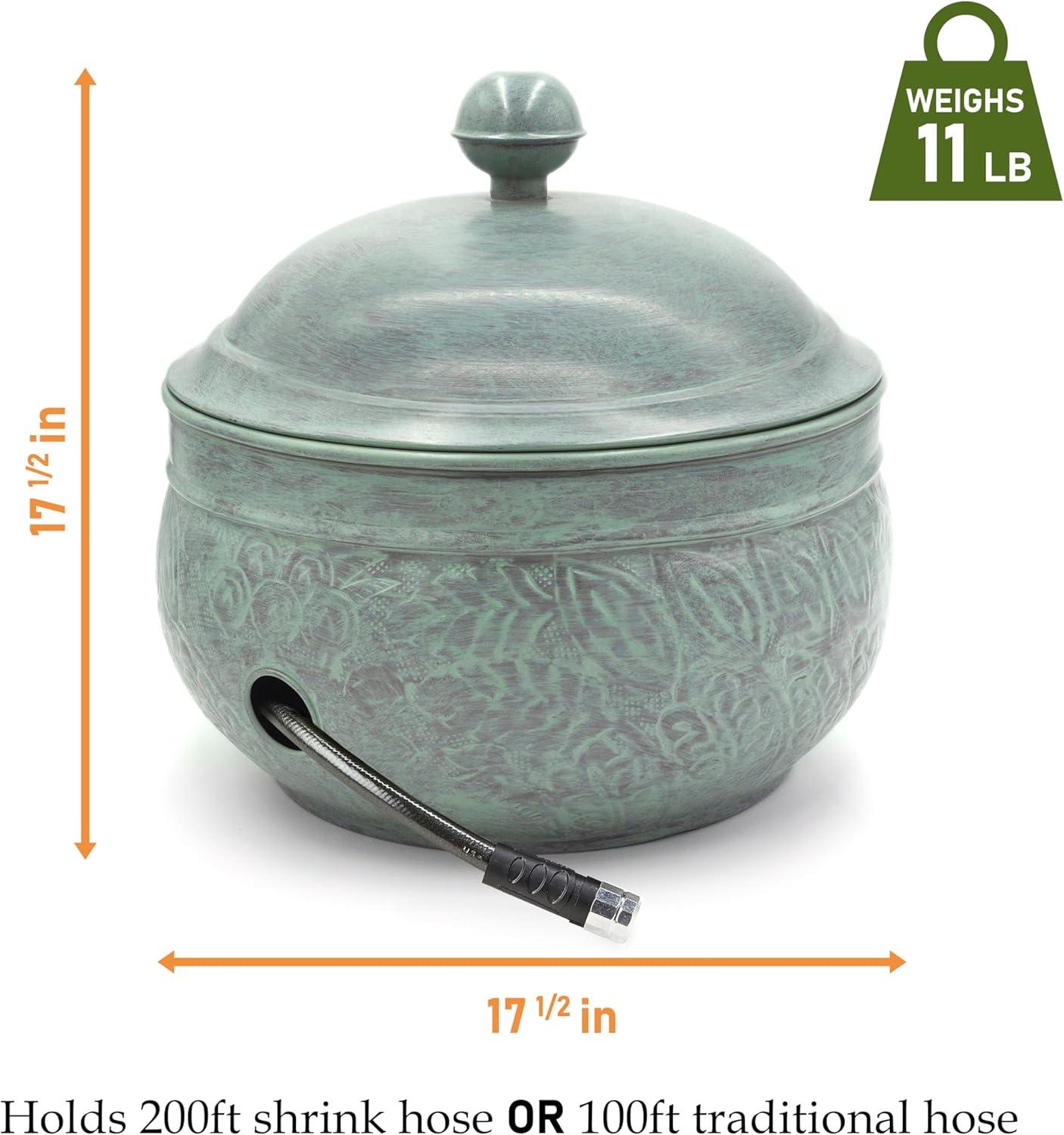 Key West Blue Verde Steel Hose Pot with Lid