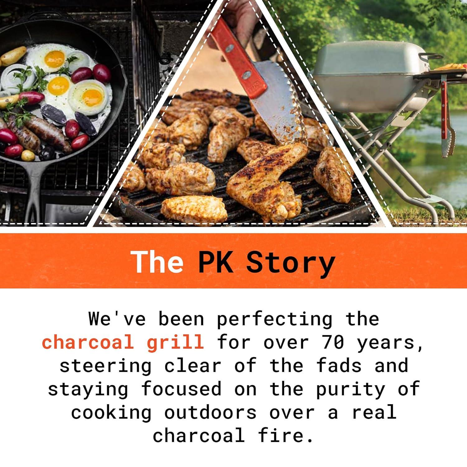 Portable Kitchen PK360 Charcoal 54 in. W Black Grill & Smoker