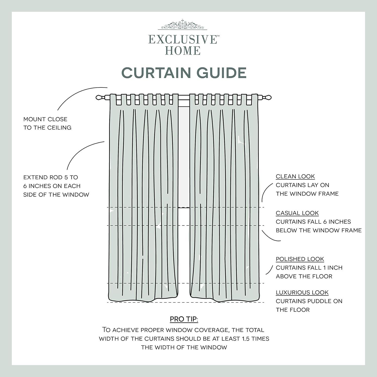 Set of 2 (120"x54") Cabana Easy Closure Grommet Top Light Filtering Window Curtain Panels Taupe Brown - Exclusive Home: Indoor/Outdoor Use